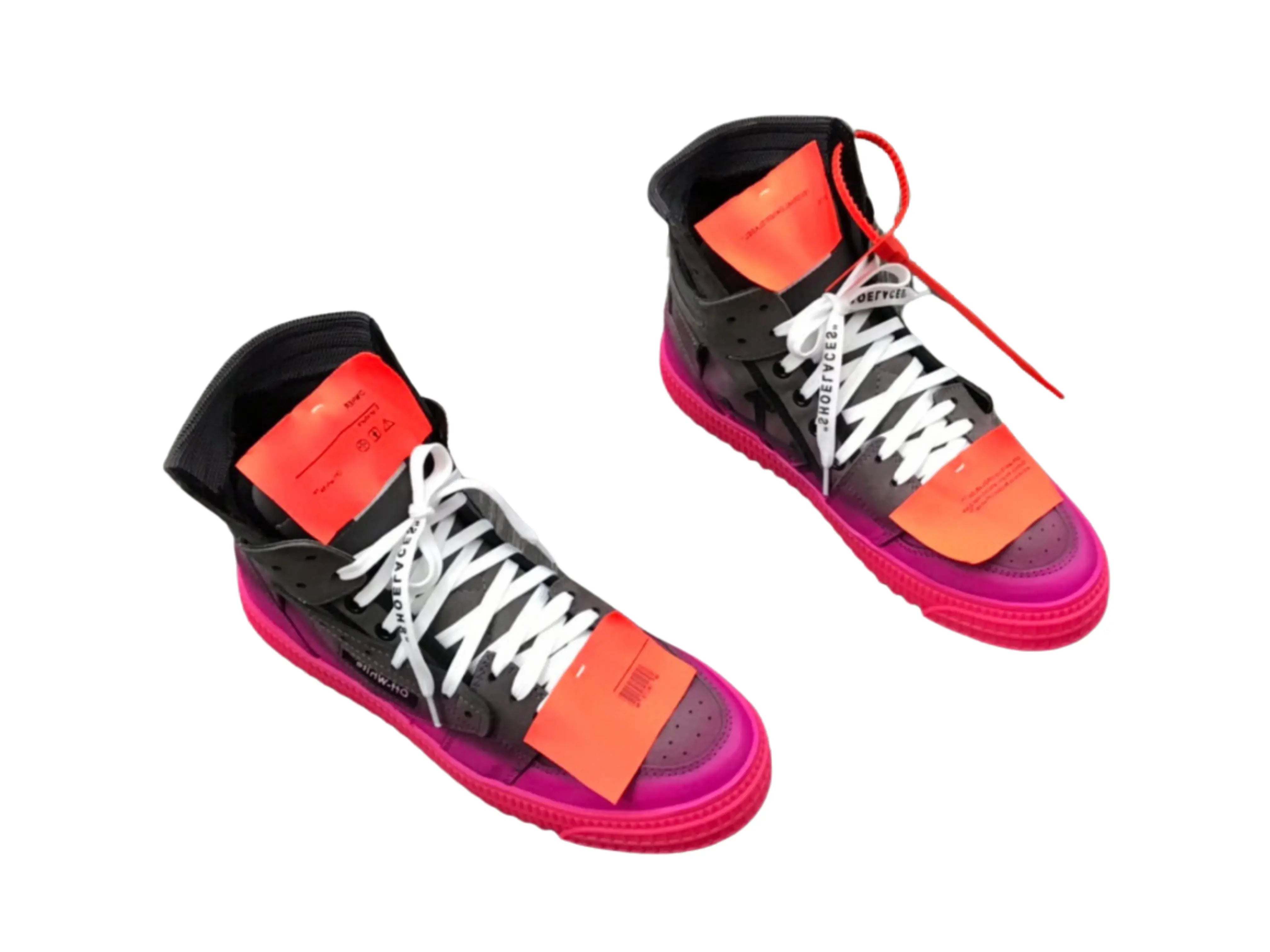 Off-White Off-Court 3.0 High Top - Black & Hot Pink Gradient Off-White