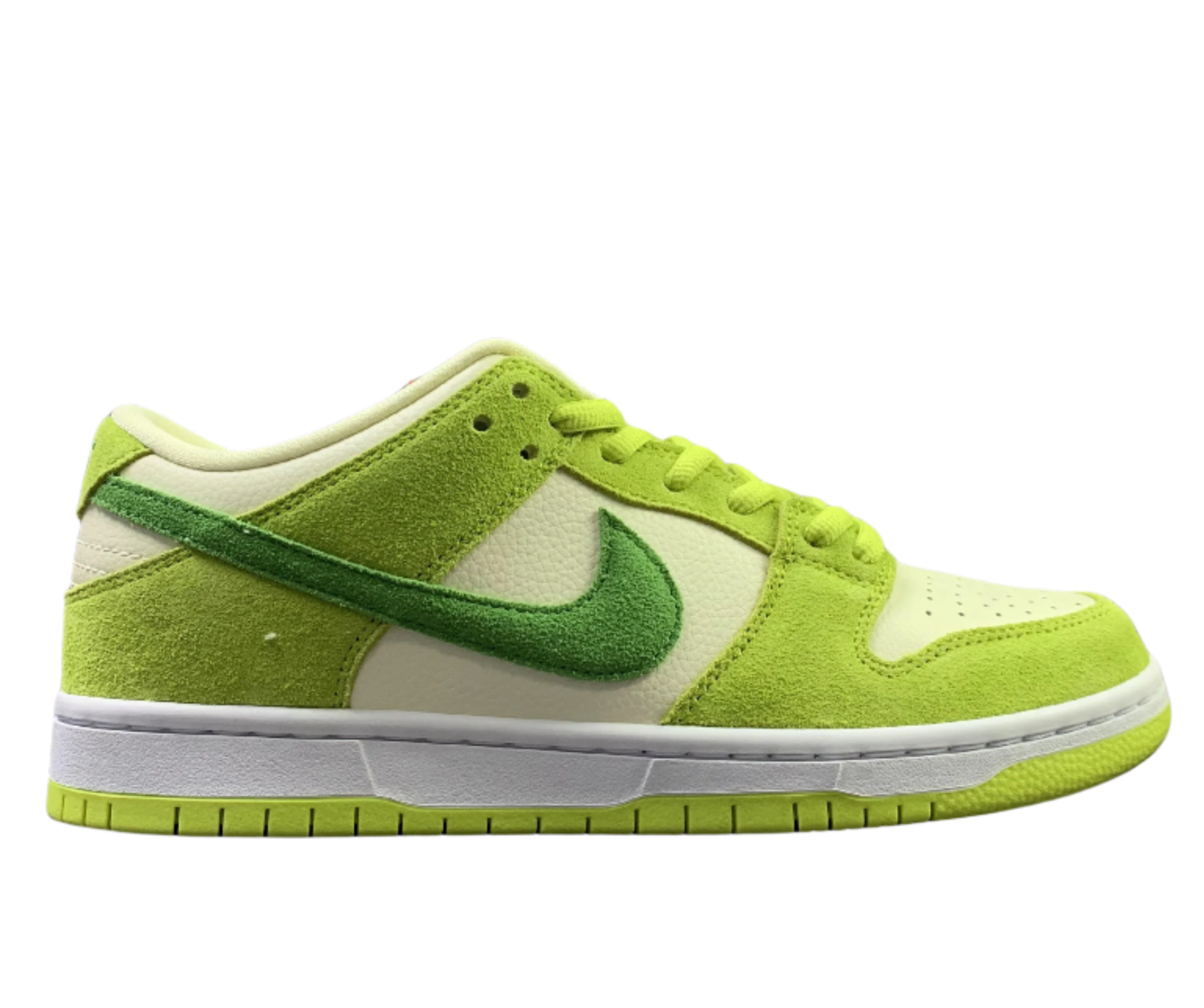 SB Dunk Low - Lime Green Suede Edition