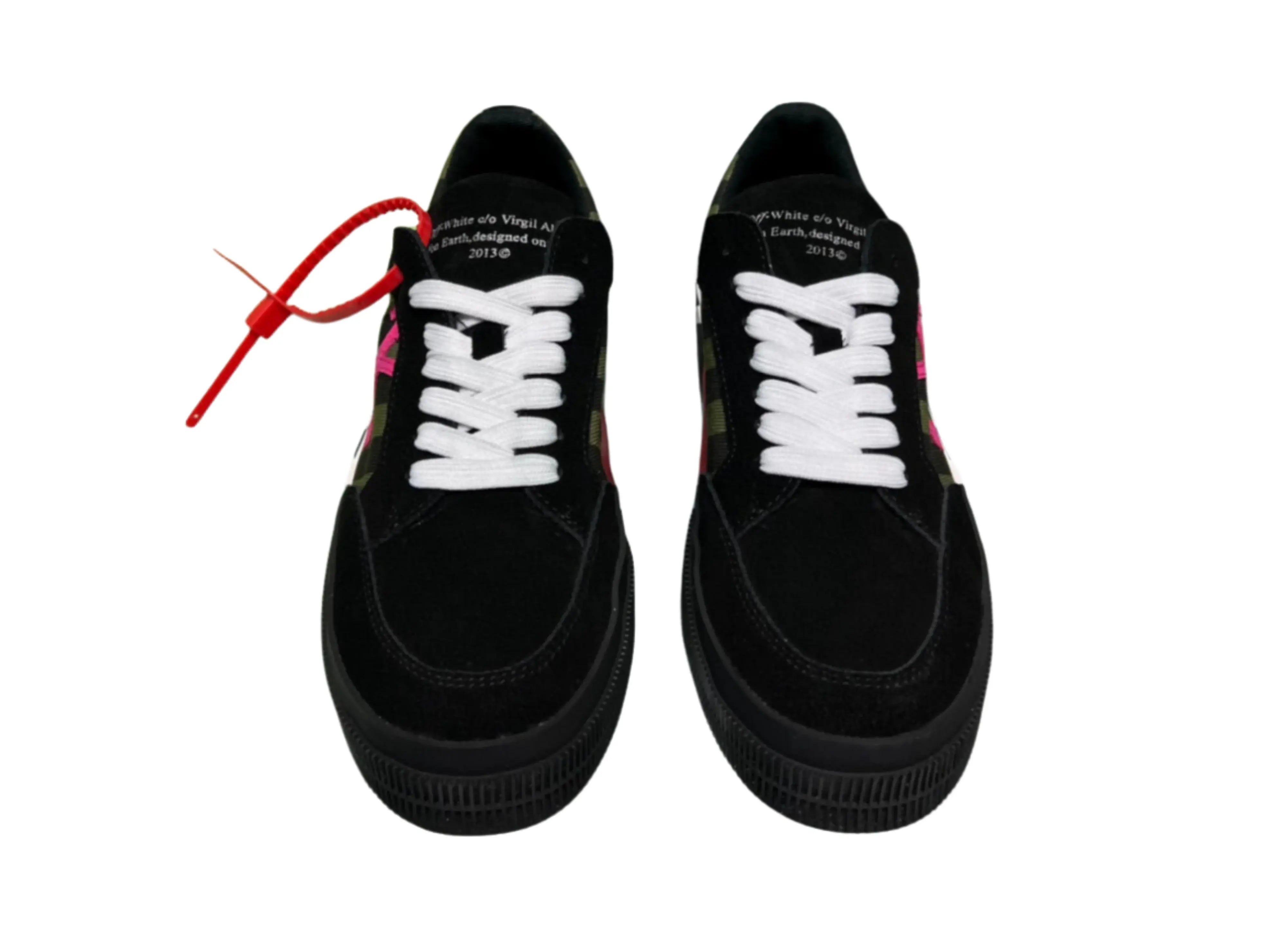 Off-White 2.0 Low Top - Black, Olive Camo & Pink Off-White