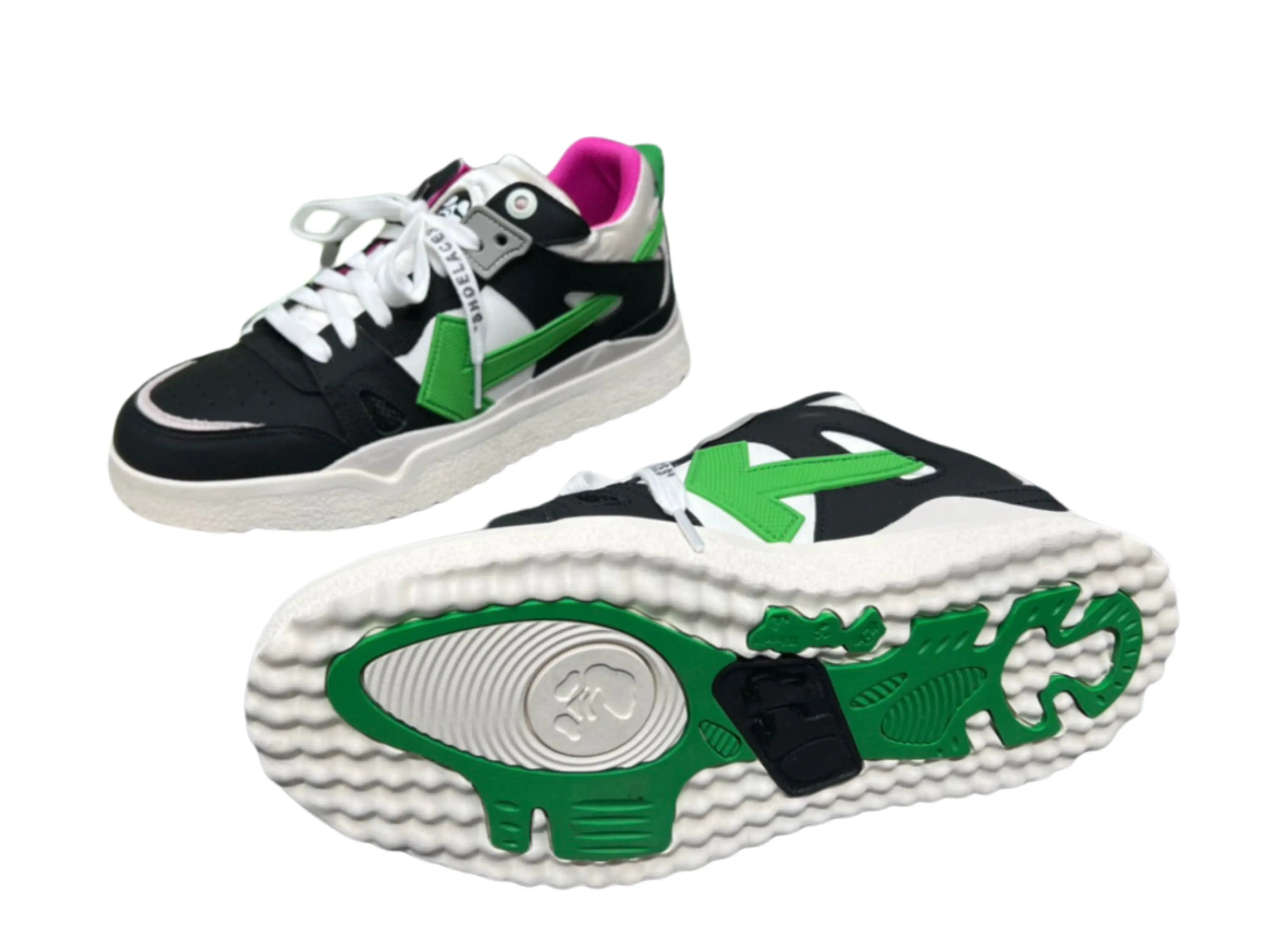 Off-White Mid-Top Sponge - Black & Green Off-White