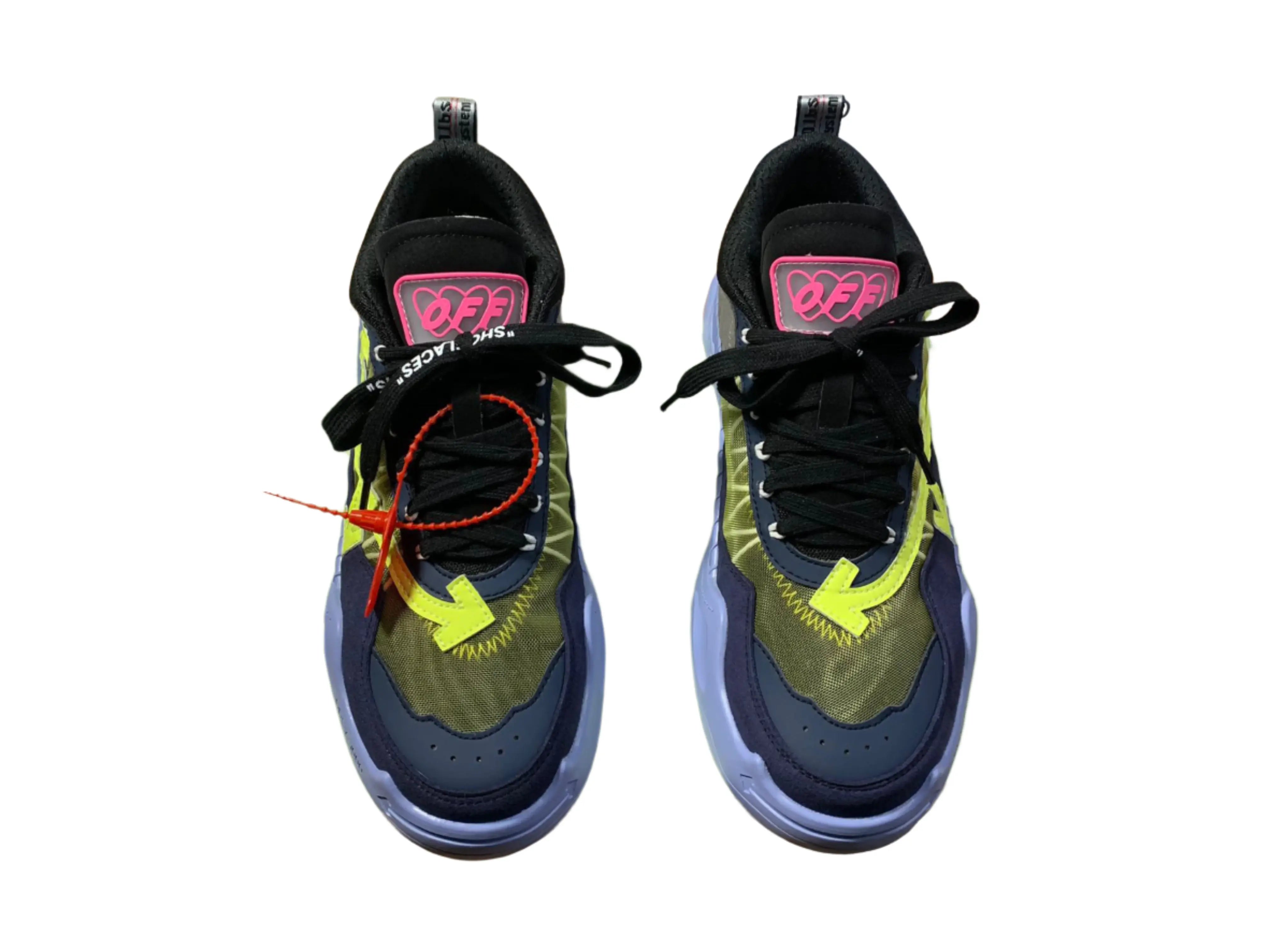 Off-White ODSY-1000 - Black, Neon Yellow & Lavender Off-White