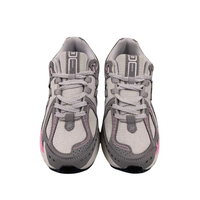 New Balance Grey, Pink Accents Sneakers