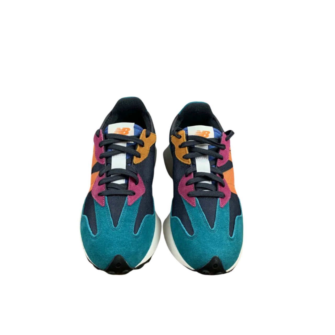 New Balance 327 - Multicolor Teal, Black & Maroon