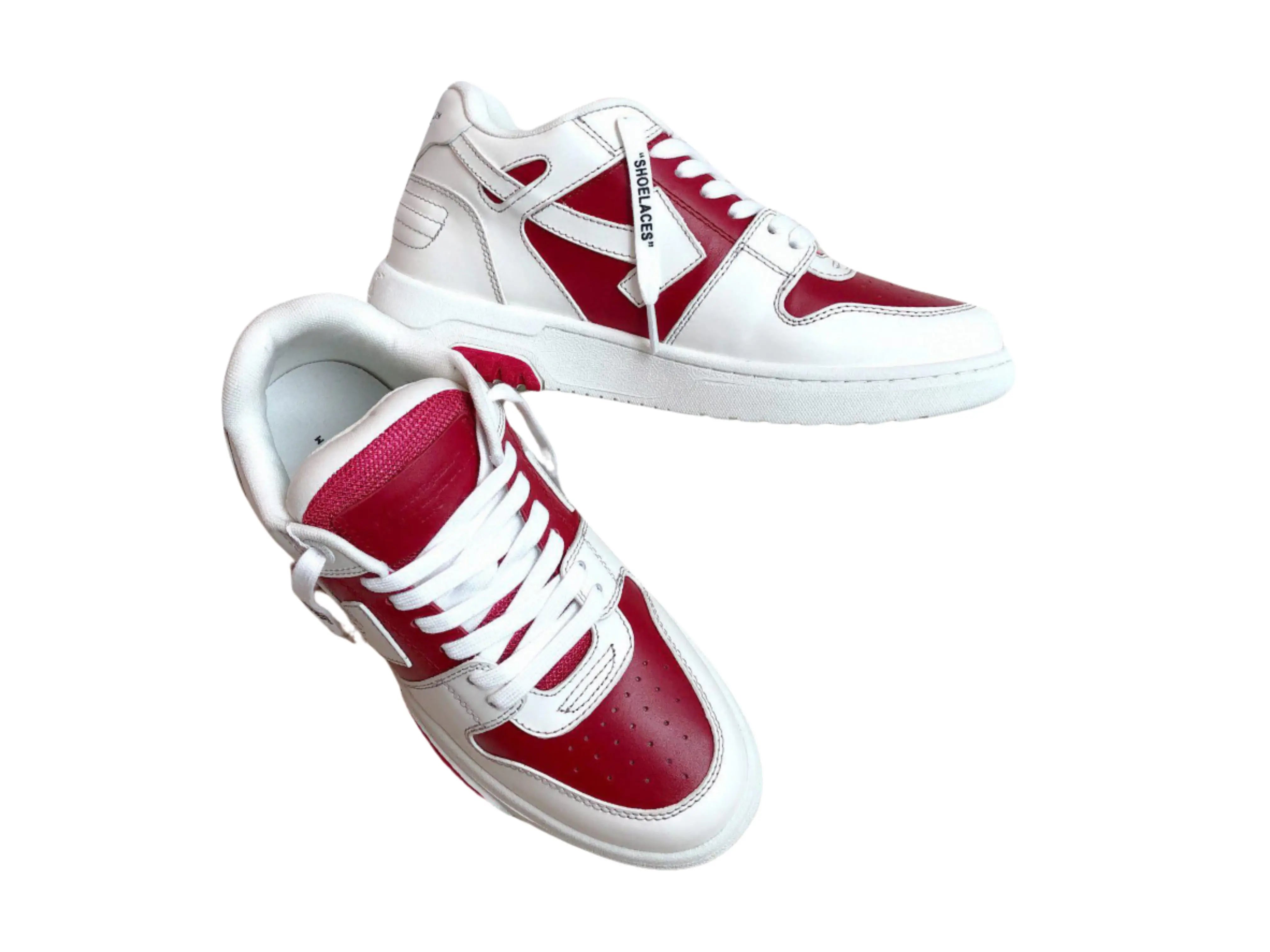 Off-White Out Of Office Low Top - Red & White Off-White