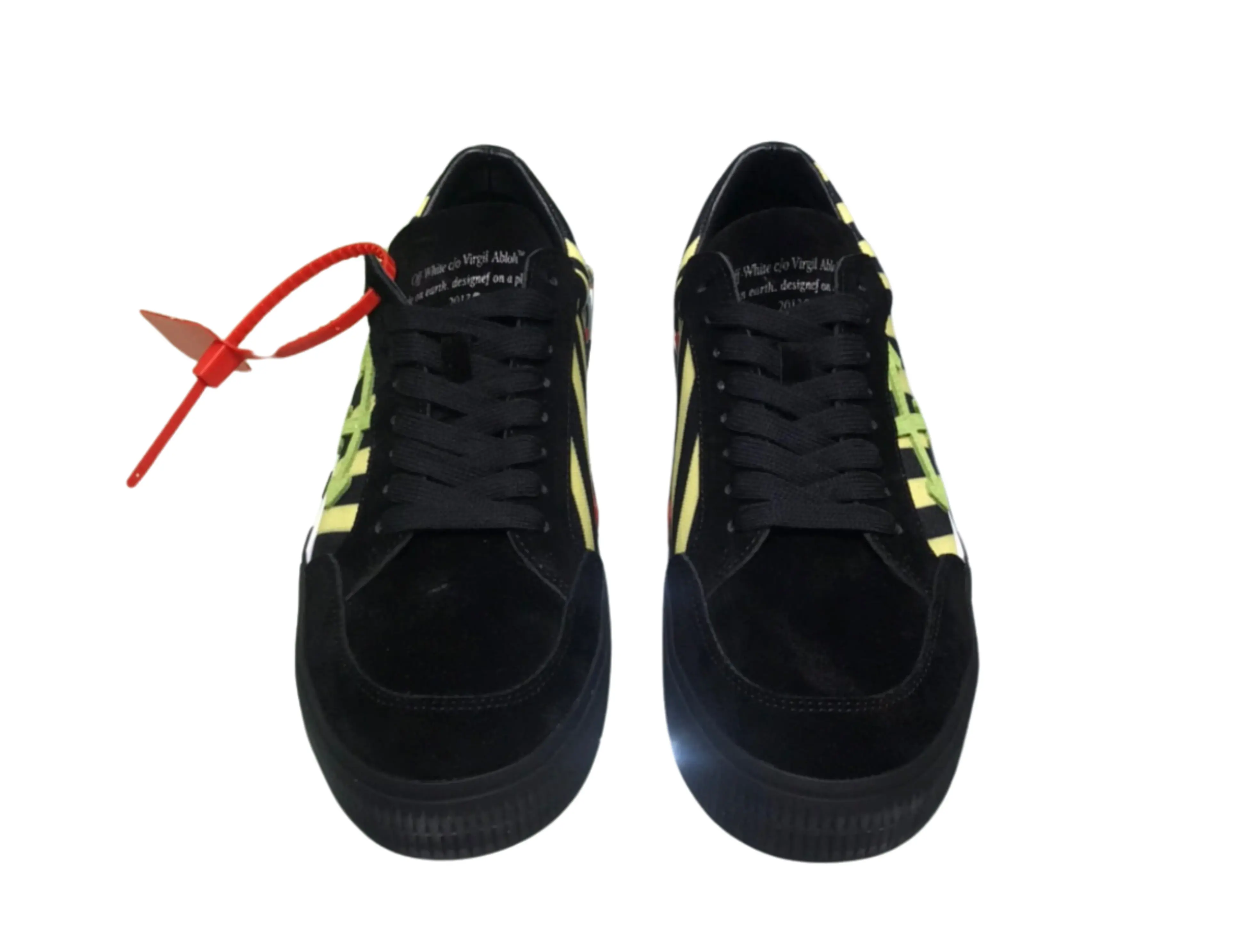 Off-White 2.0 Low Top - Black, Yellow & Green Off-White