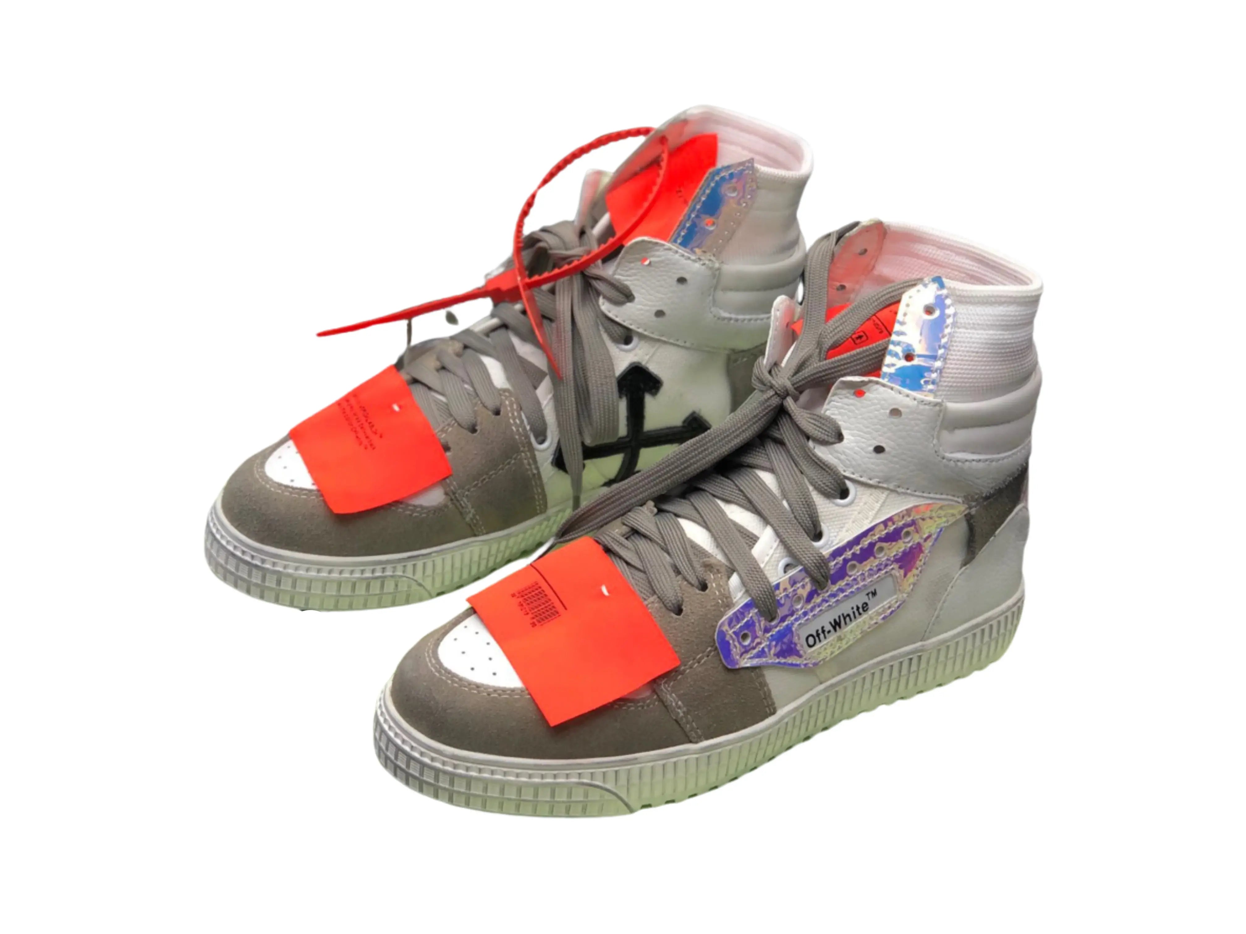 Off-White Off-Court 3.0 High Top - Grey, White & Iridescent Off-White