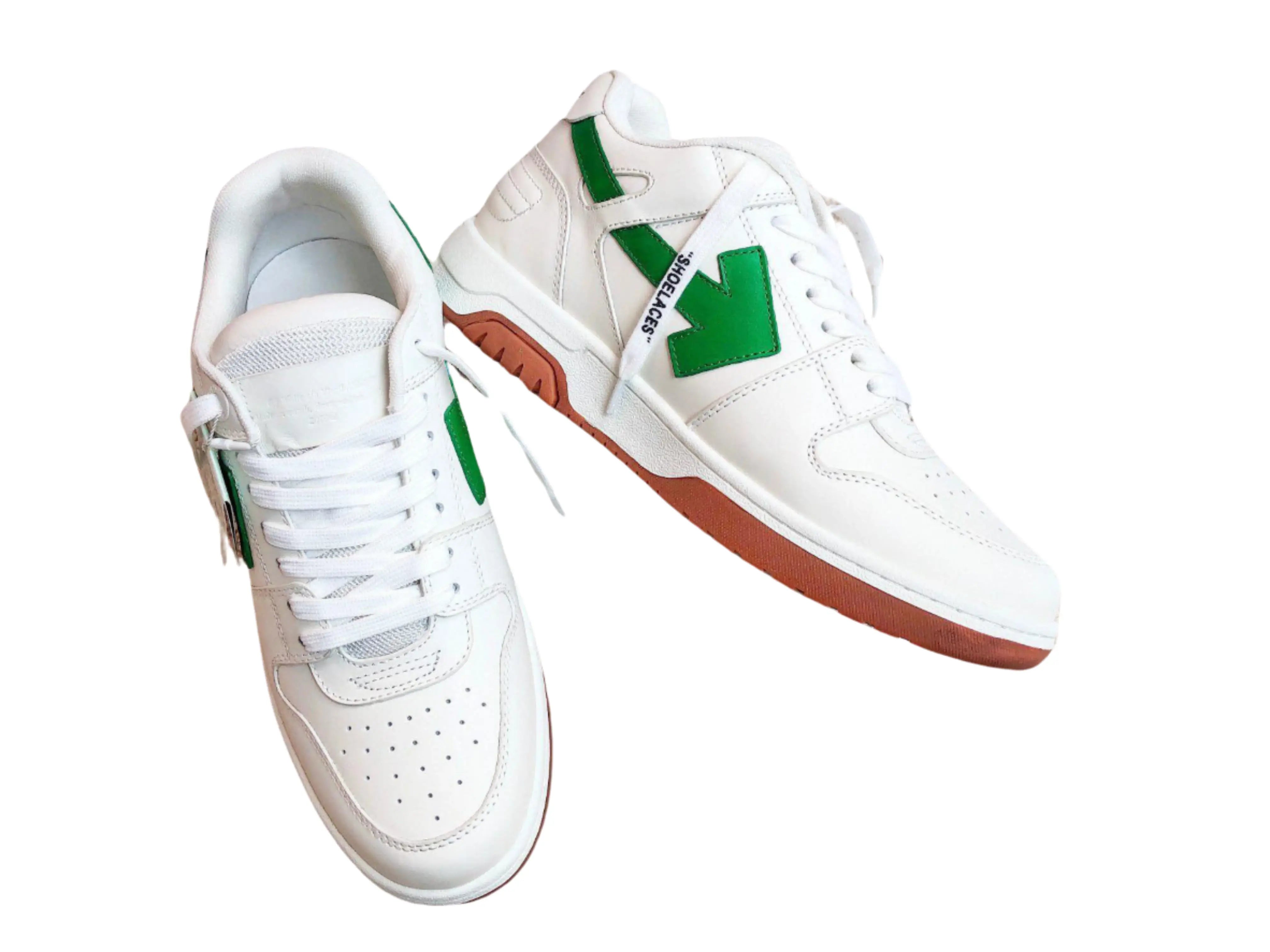 Off-White Out Of Office Low Top - White & Green Off-White