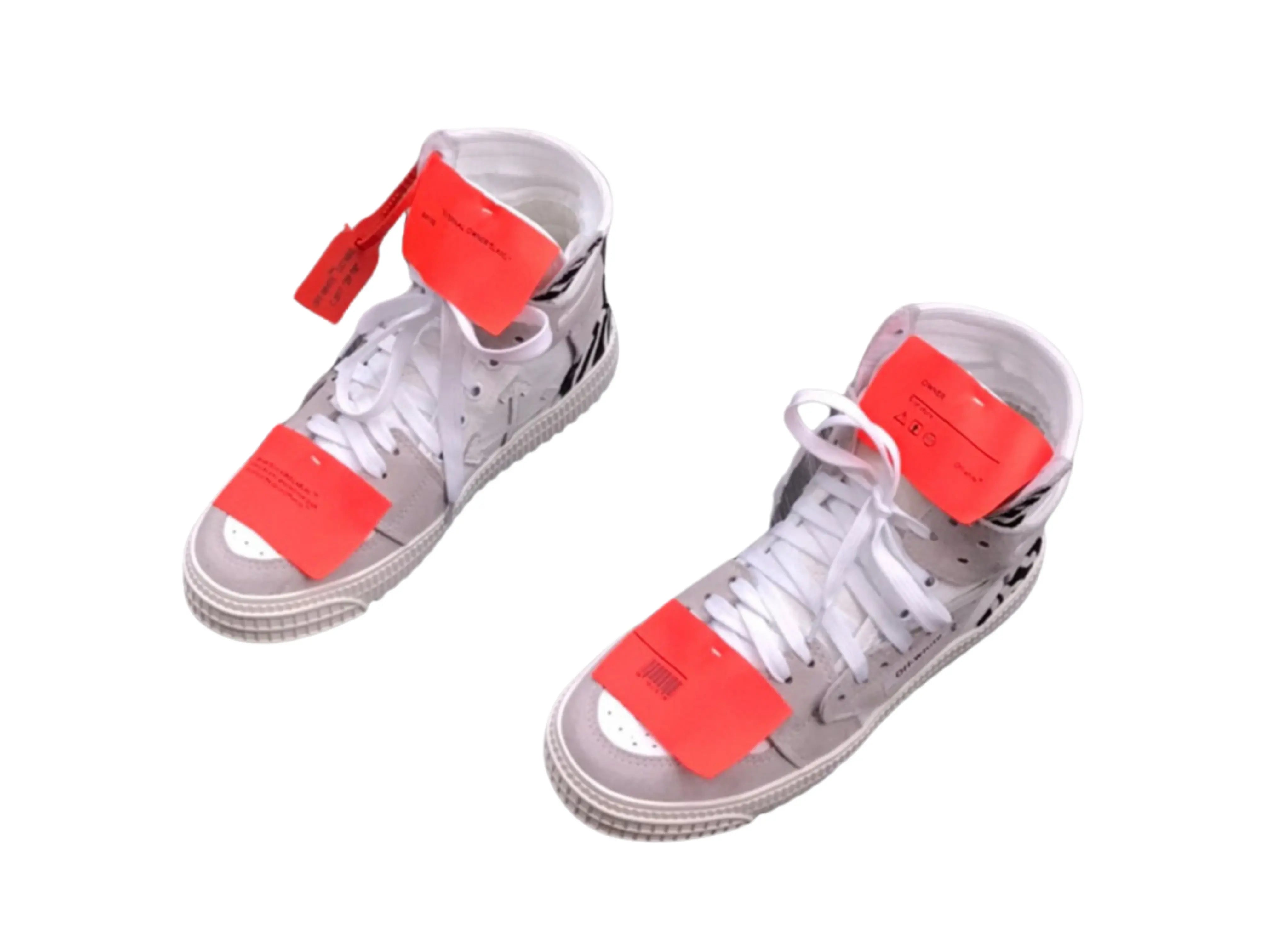 Off-White Off-Court 3.0 High Top - Grey Suede & Zebra Print Off-White