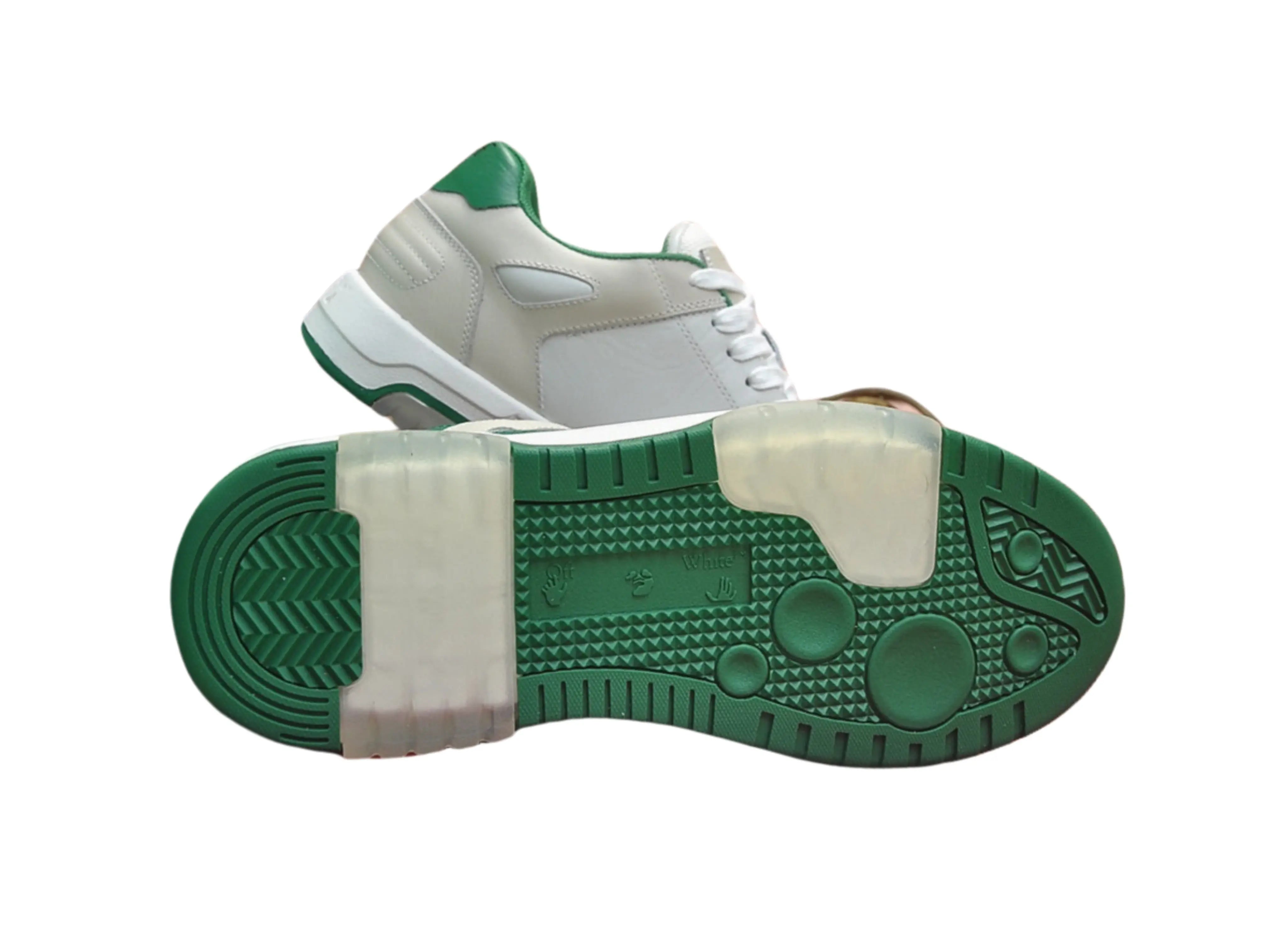 Off-White Out Of Office Low Top - Green & White Off-White