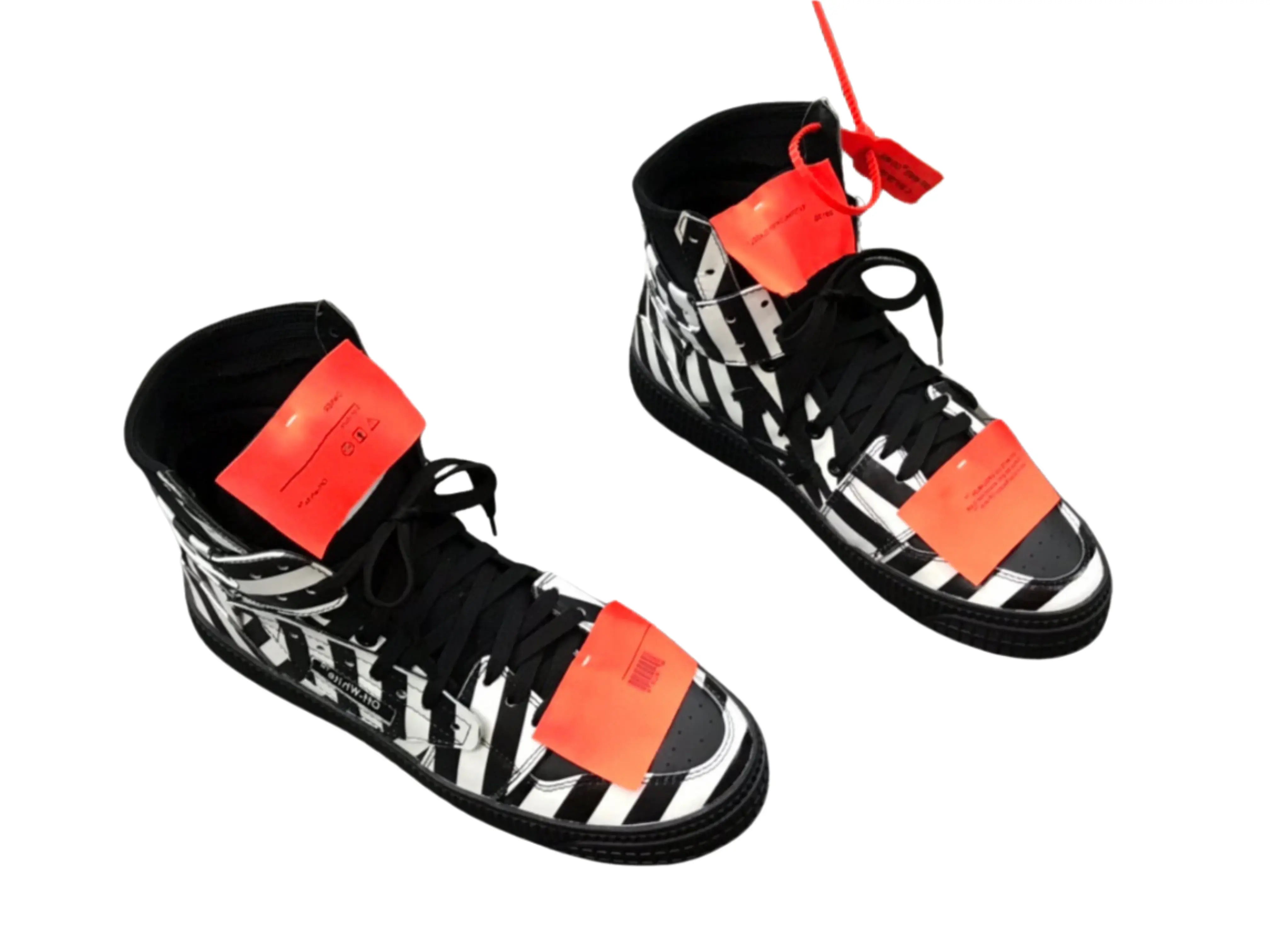 Off-White Off-Court 3.0 High Top - Black & White Striped Off-White