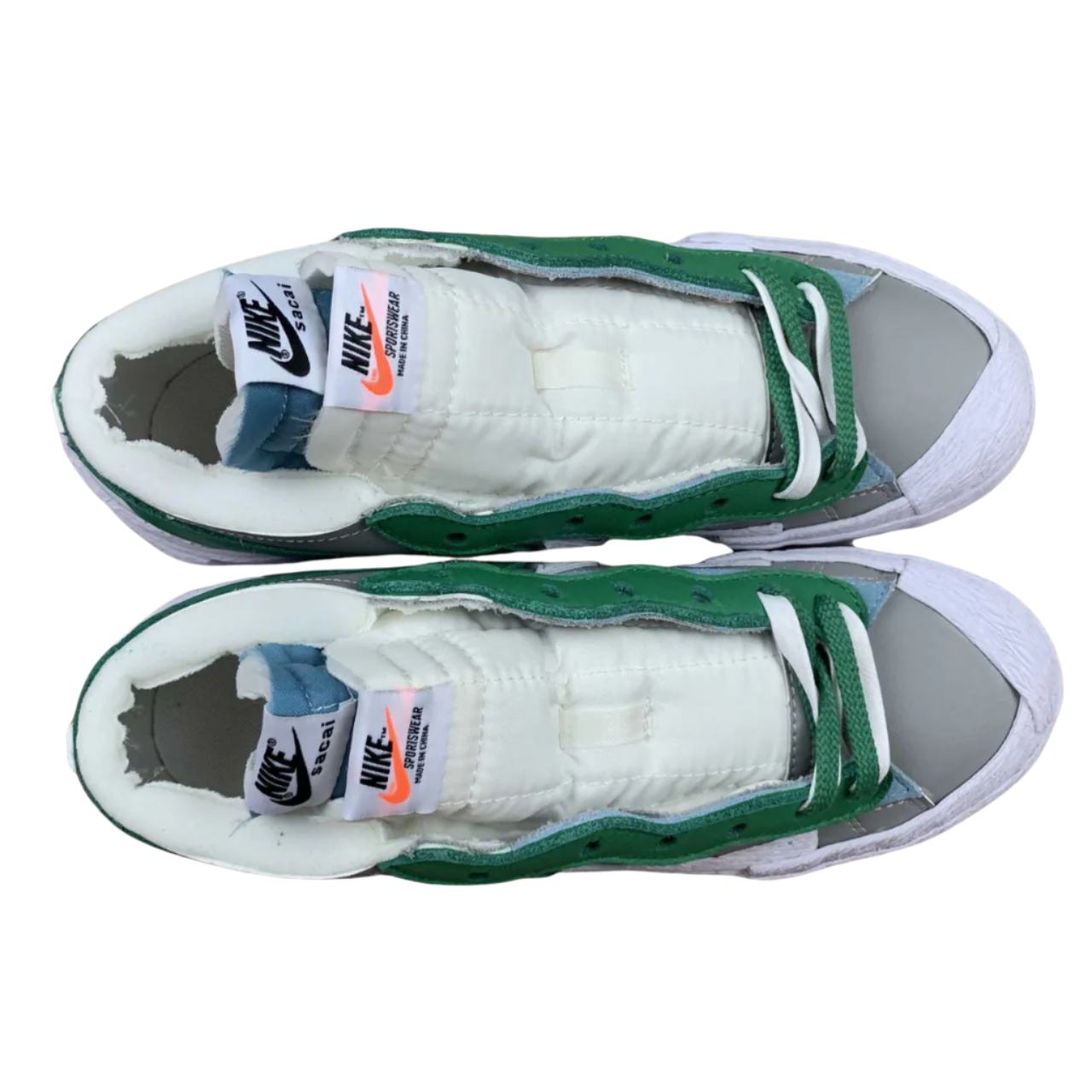 Nike Blazer Mid Sacai White Green Sneakers