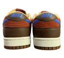 SB Dunk Low - Brown, Rust Red & Blue