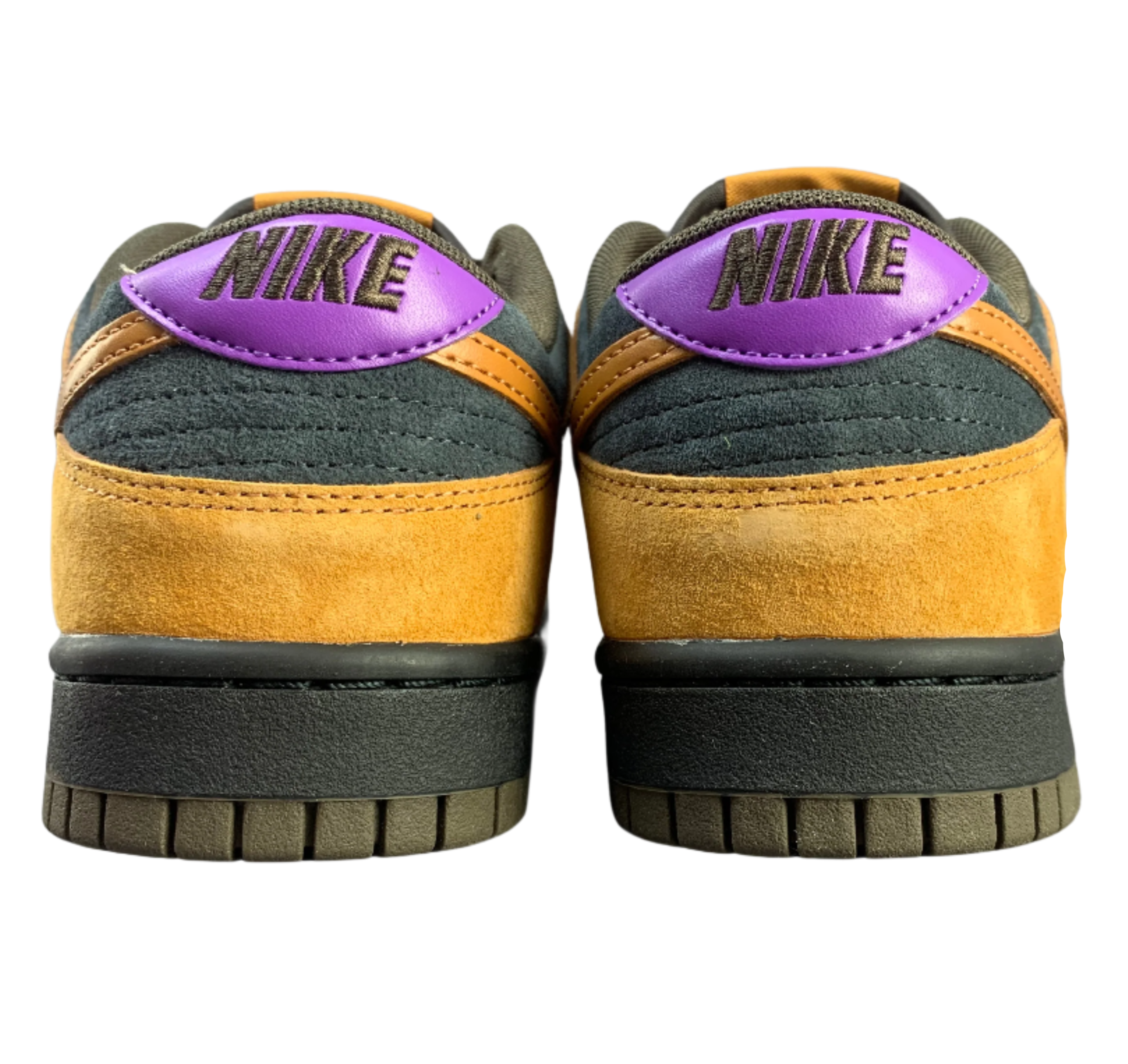 SB Dunk Low - Olive and Orange Suede