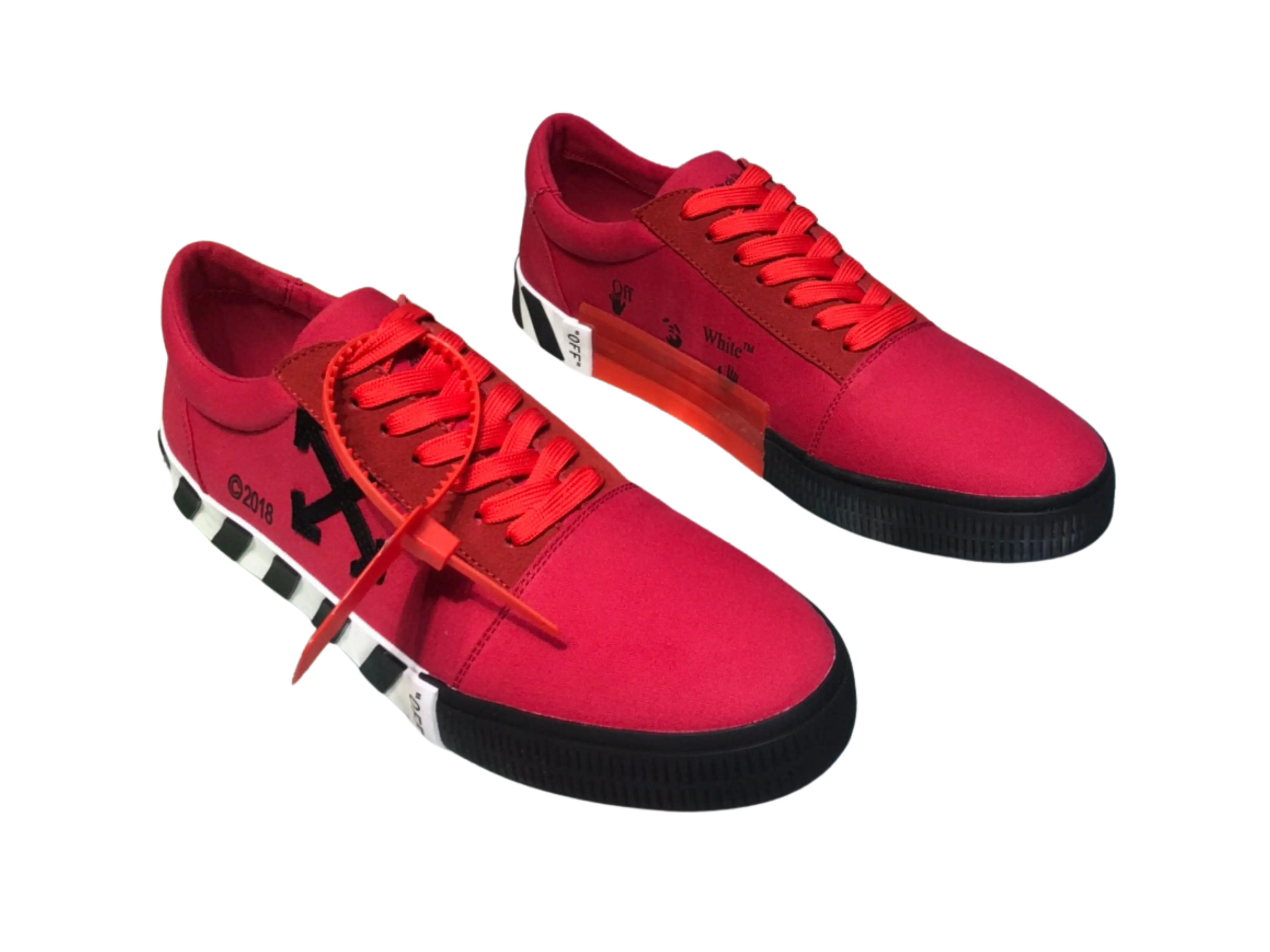 Off-White 2.0 Low Top - Red, Black & White Off-White