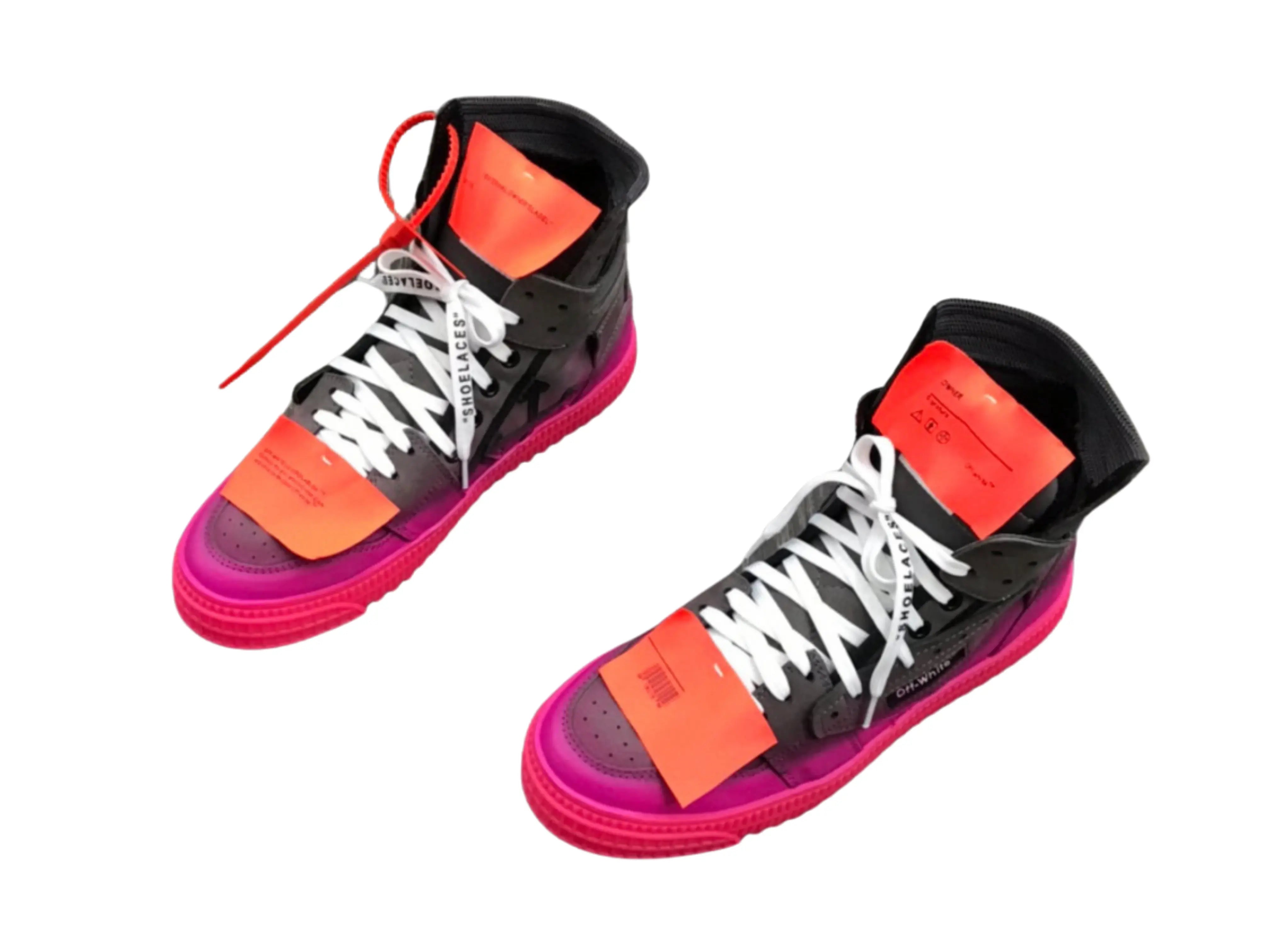 Off-White Off-Court 3.0 High Top - Black & Hot Pink Gradient Off-White