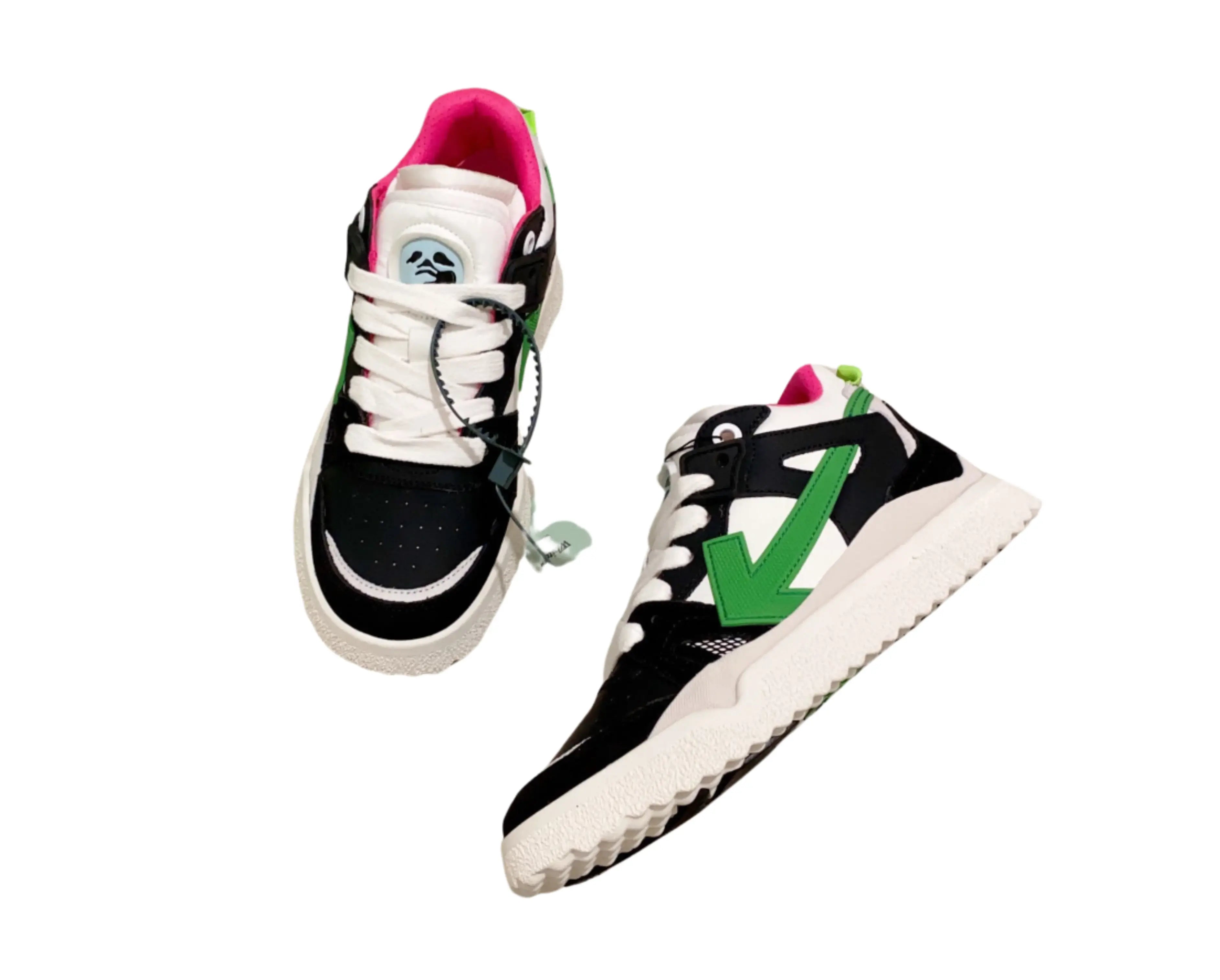 Off-White Mid-Top Sponge - Black, White & Green Off-White