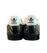 Adidas Superstar Monogram Print - Black & White