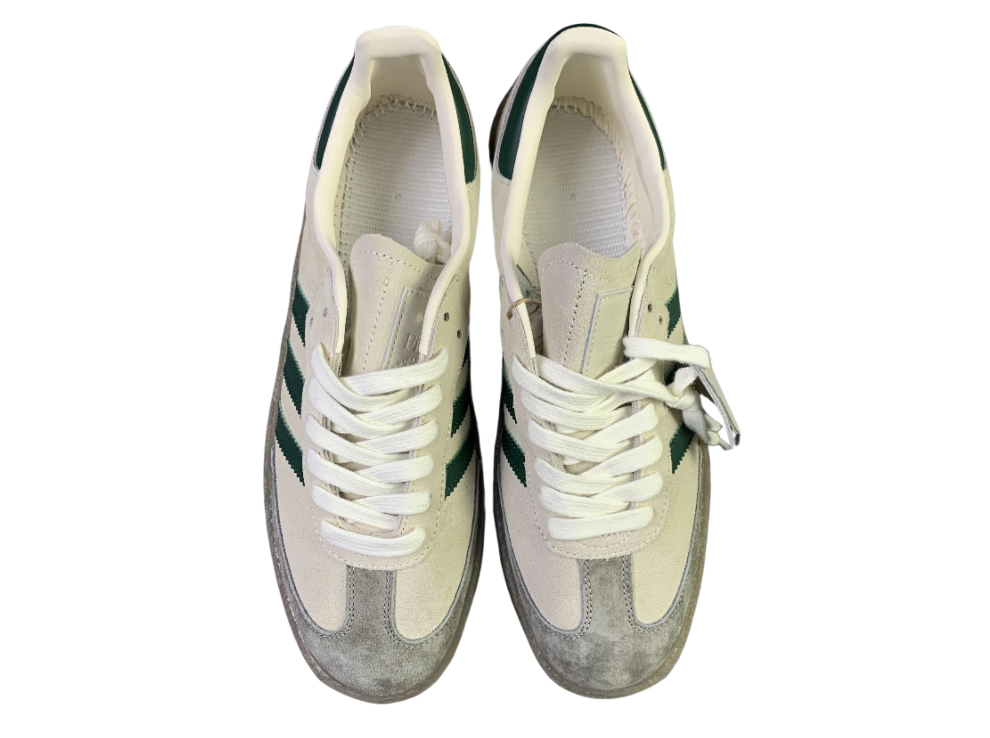 Adidas Samba x Gum Sole - Vintage Cream & Forest Green