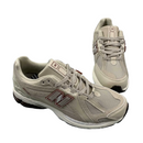 New Balance Red Accents Beige Sneakers