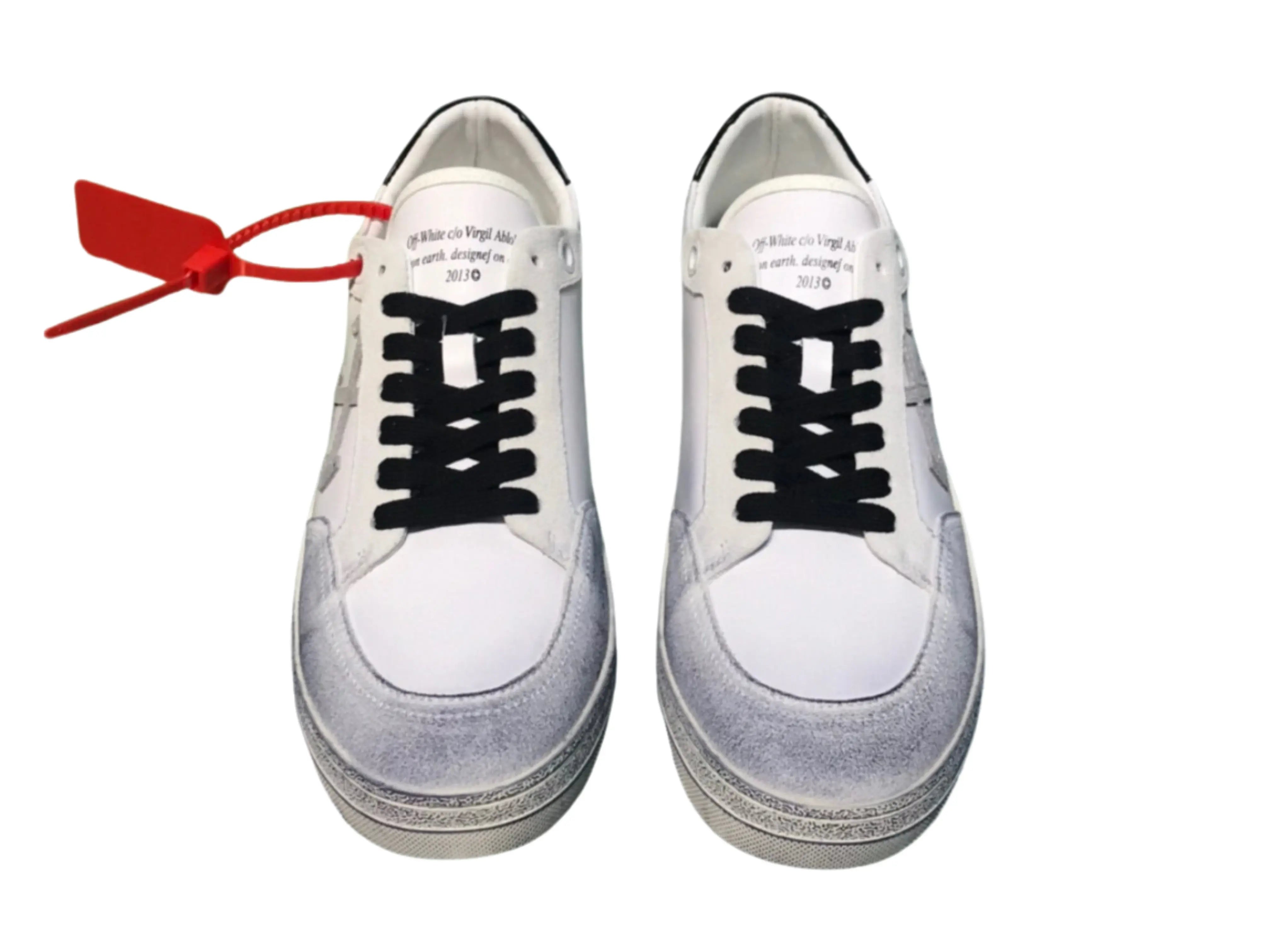 Off-White 2.0 Low Top - Distressed White & Black Off-White