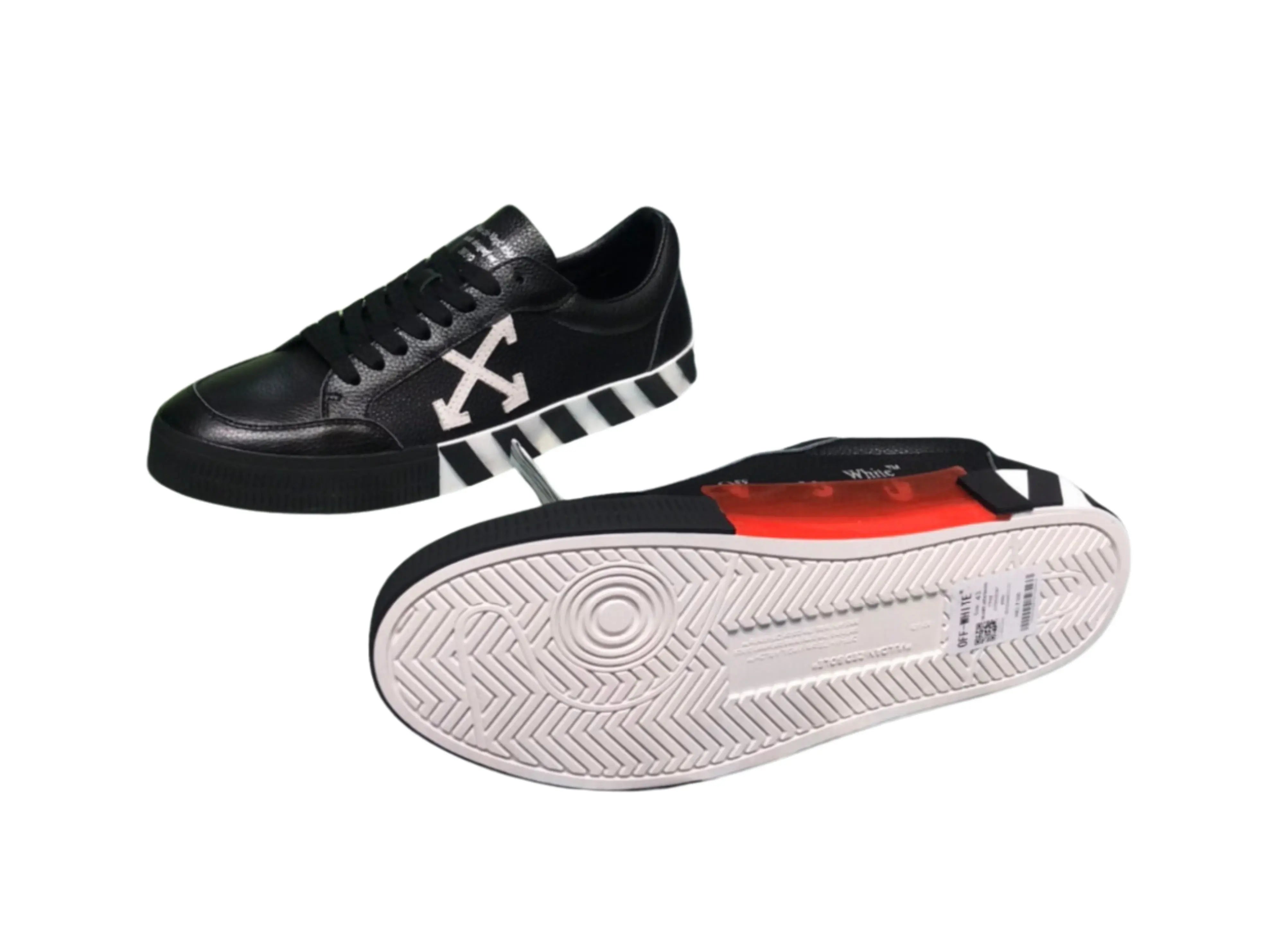Off-White 2.0 Low Top - Black & White Leather Off-White