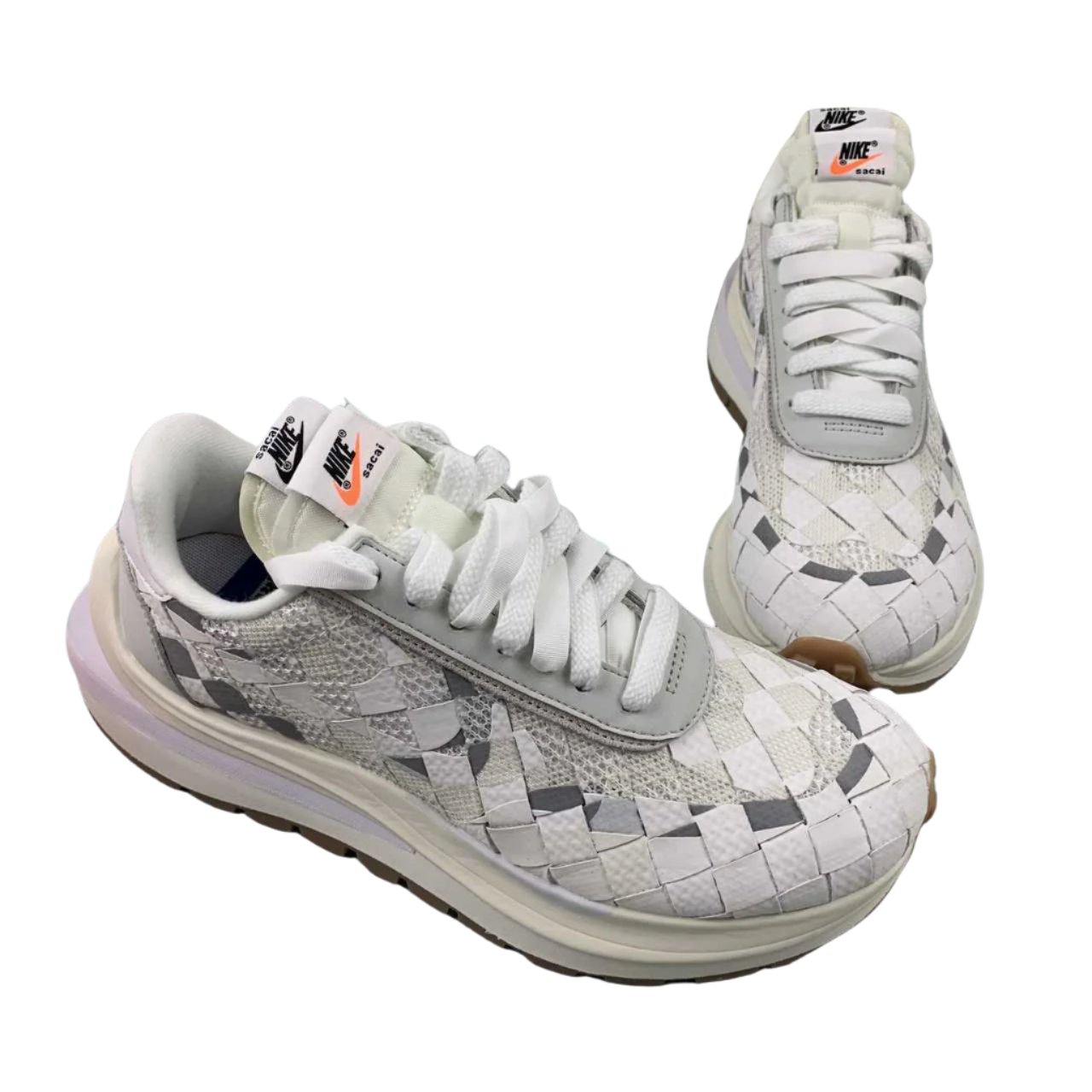  Nike LDWaffle Sacai White & Grey Checkered