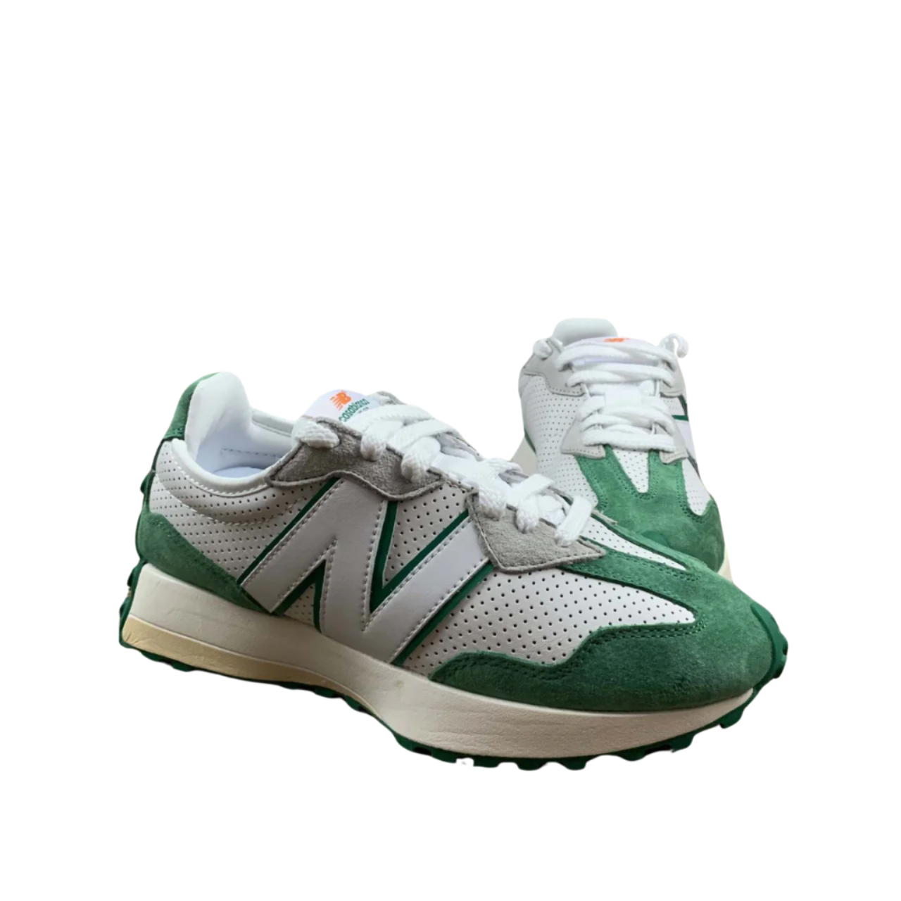 New Balance 327 - Perforated White & Green