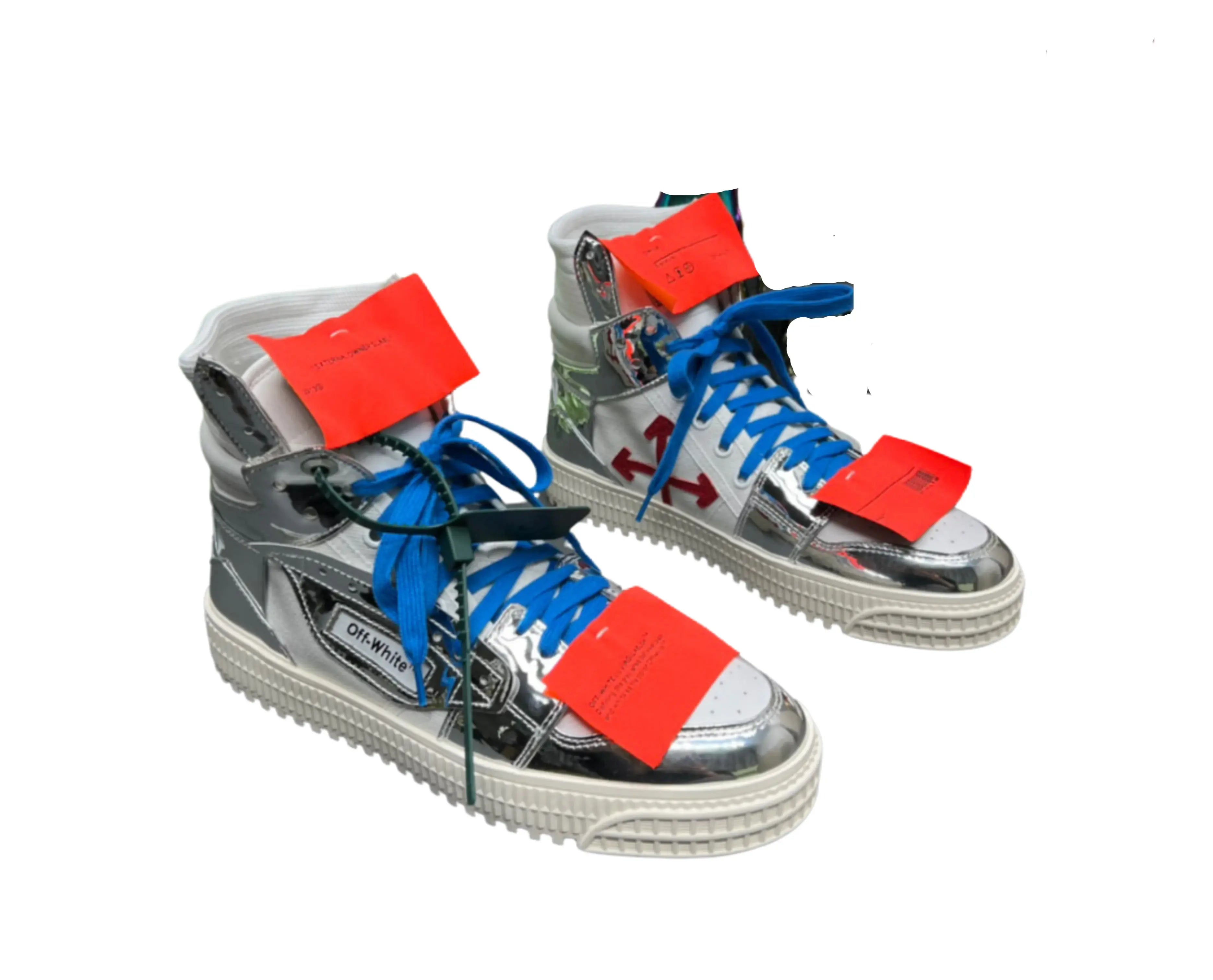 Off-White Off-Court 3.0 High Top - Silver & White Metallic Off-White
