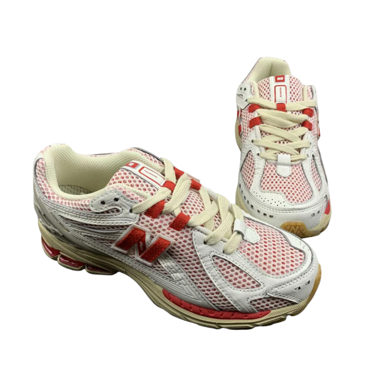 New Balance Vintage Red, White Sneakers