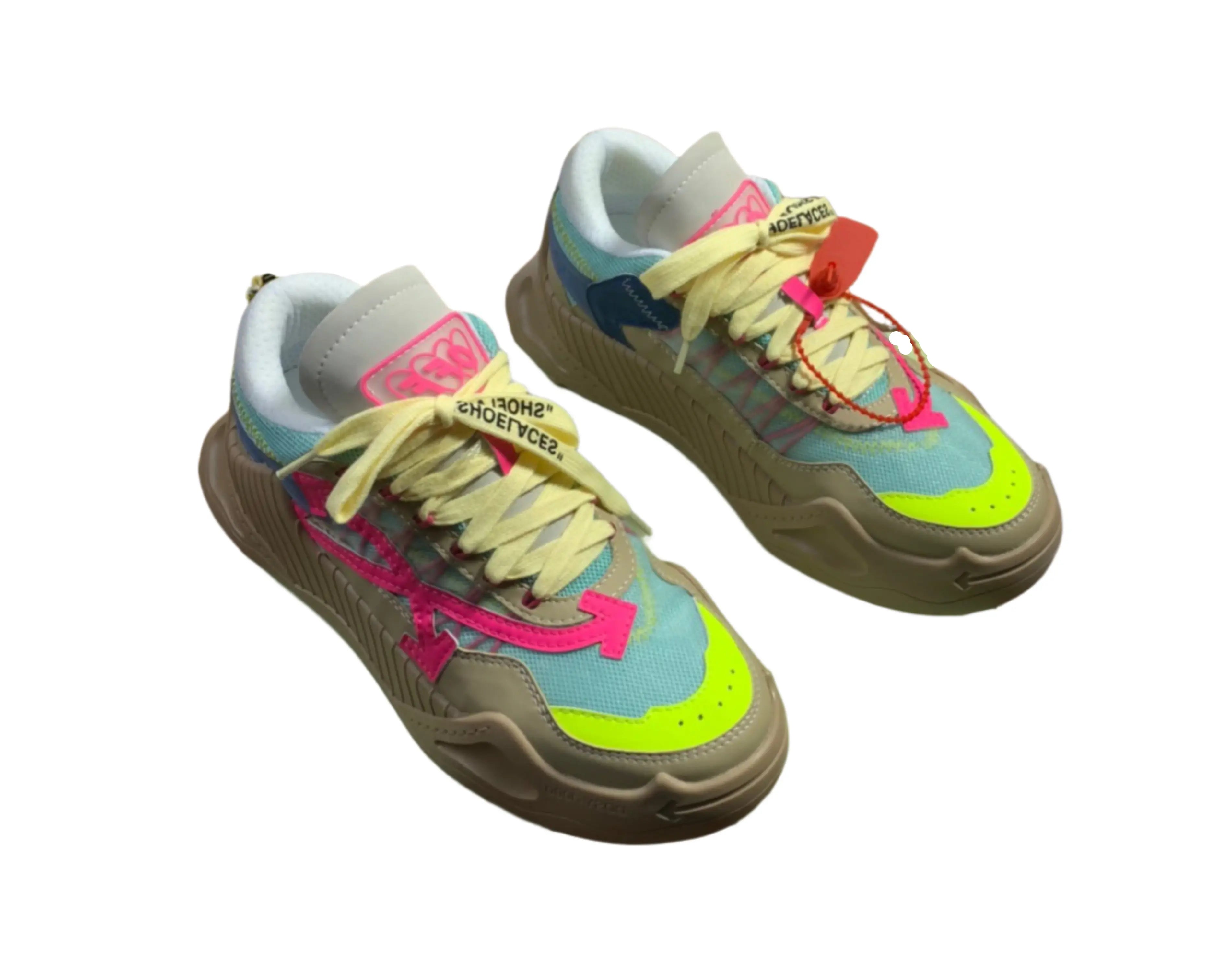 Off-White ODSY-1000 - Neon Yellow & Pink Off-White