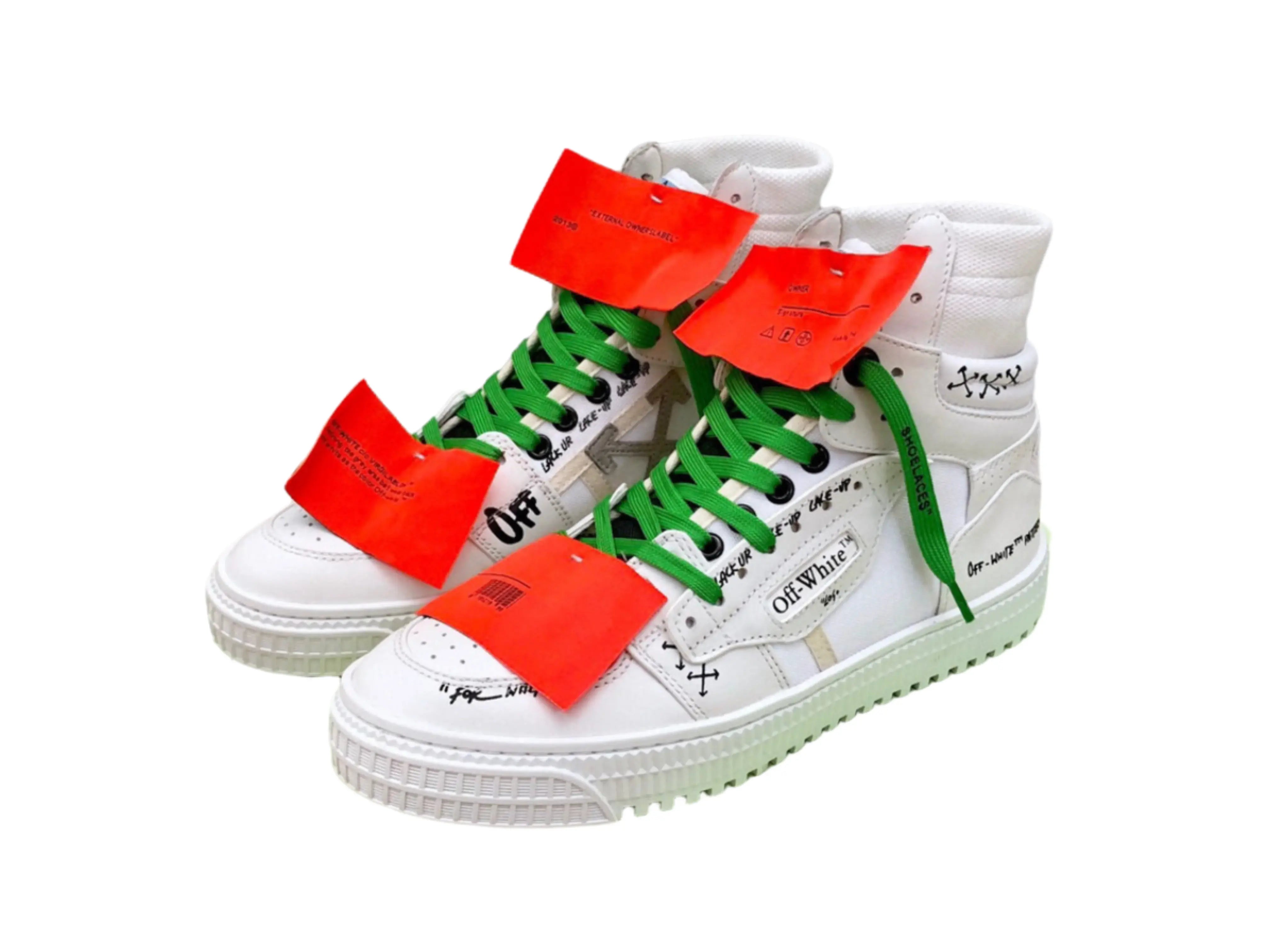 Off-White Off-Court 3.0 High Top - White & Green Off-White