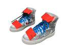 Off-White Off-Court 3.0 High Top - Silver Glitter & Red Arrow Off-White