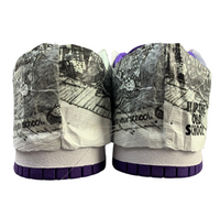 SB Dunk Low Old School Flip - Black, White & Purple