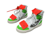 Off-White Off-Court 3.0 High Top - White, Green & Neon Orange Off-White