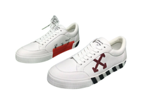 Off-White Low-Top  - White & Burgundy Off-White