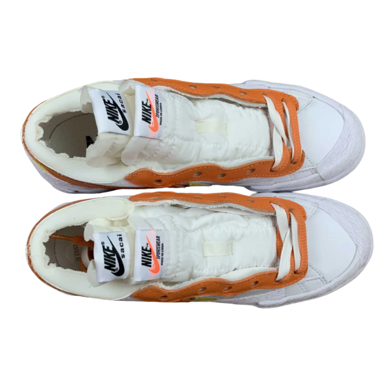 Nike Mid Sacai White, Orange & Yellow