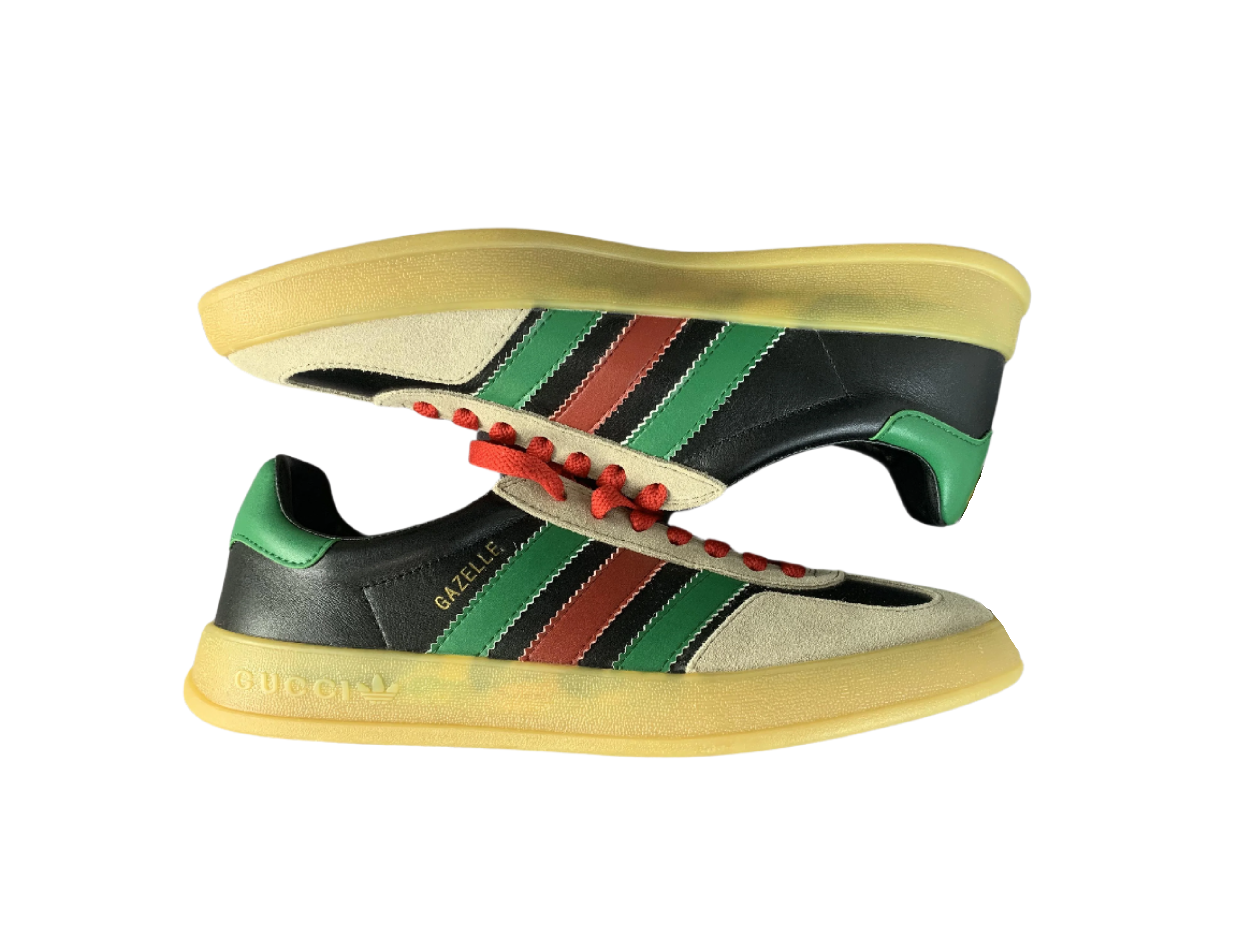 Adidas Gazelle x Gucci - Beige Suede & Tri-Color Stripes