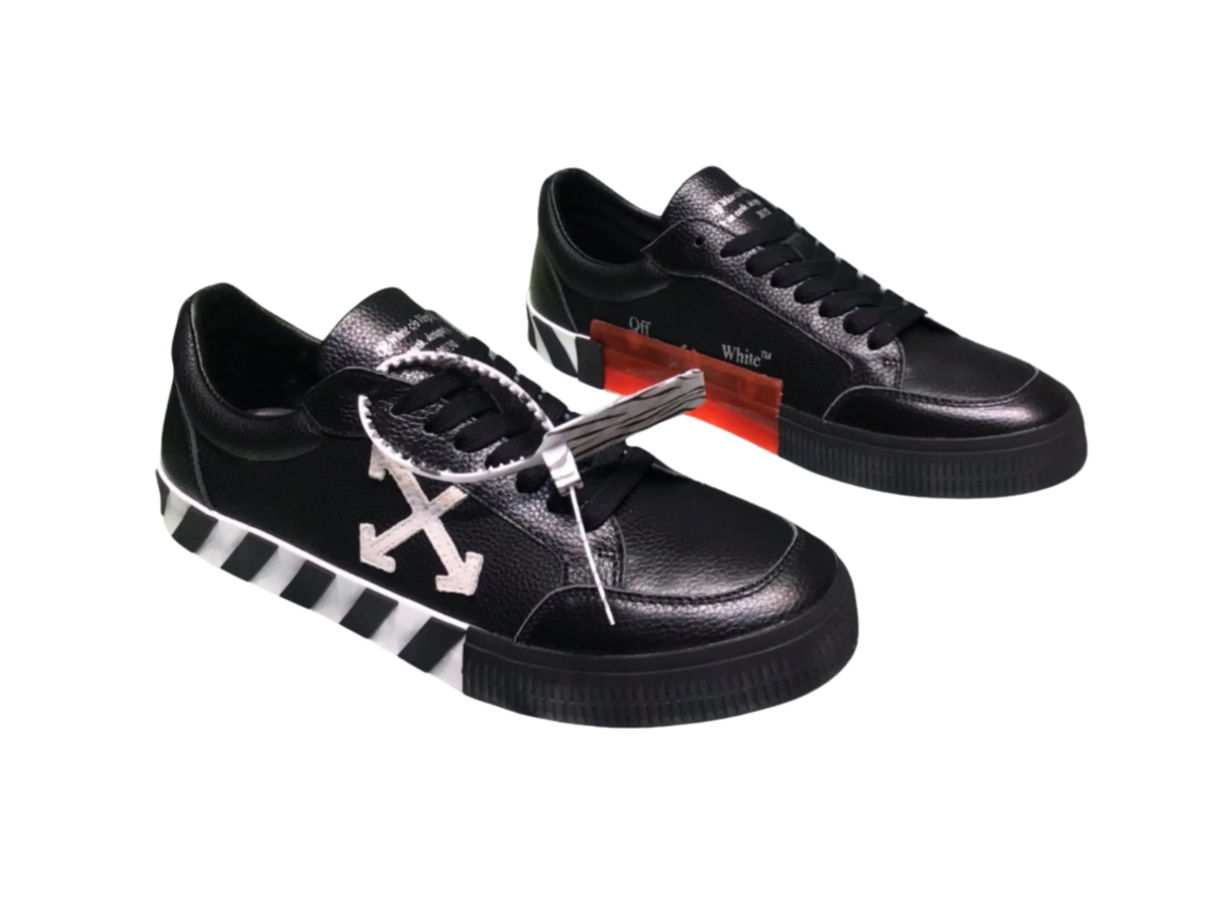 Off-White 2.0 Low Top - Black & White Leather Off-White