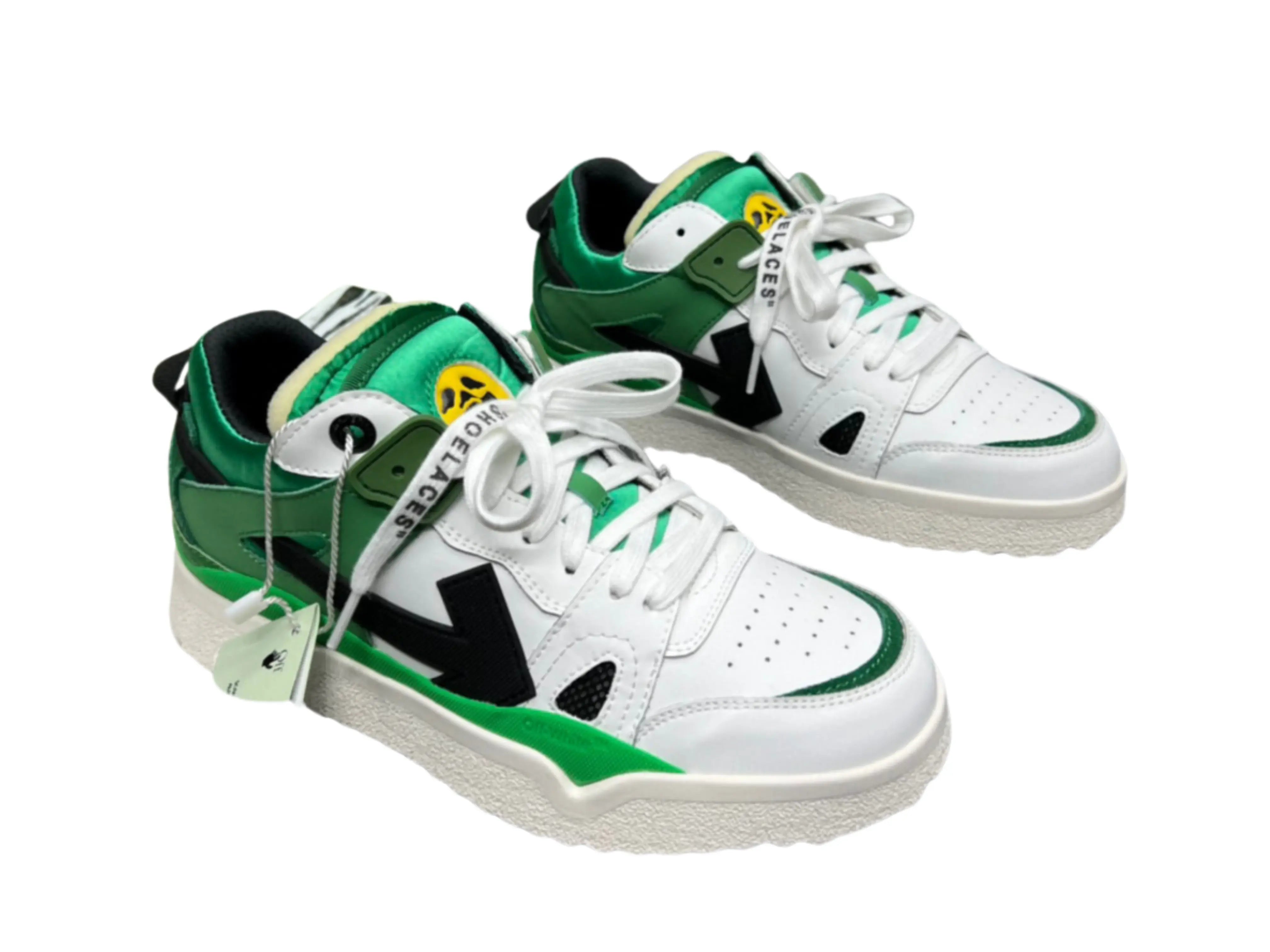 Off-White Mid Top Sponge - Green & White Off-White