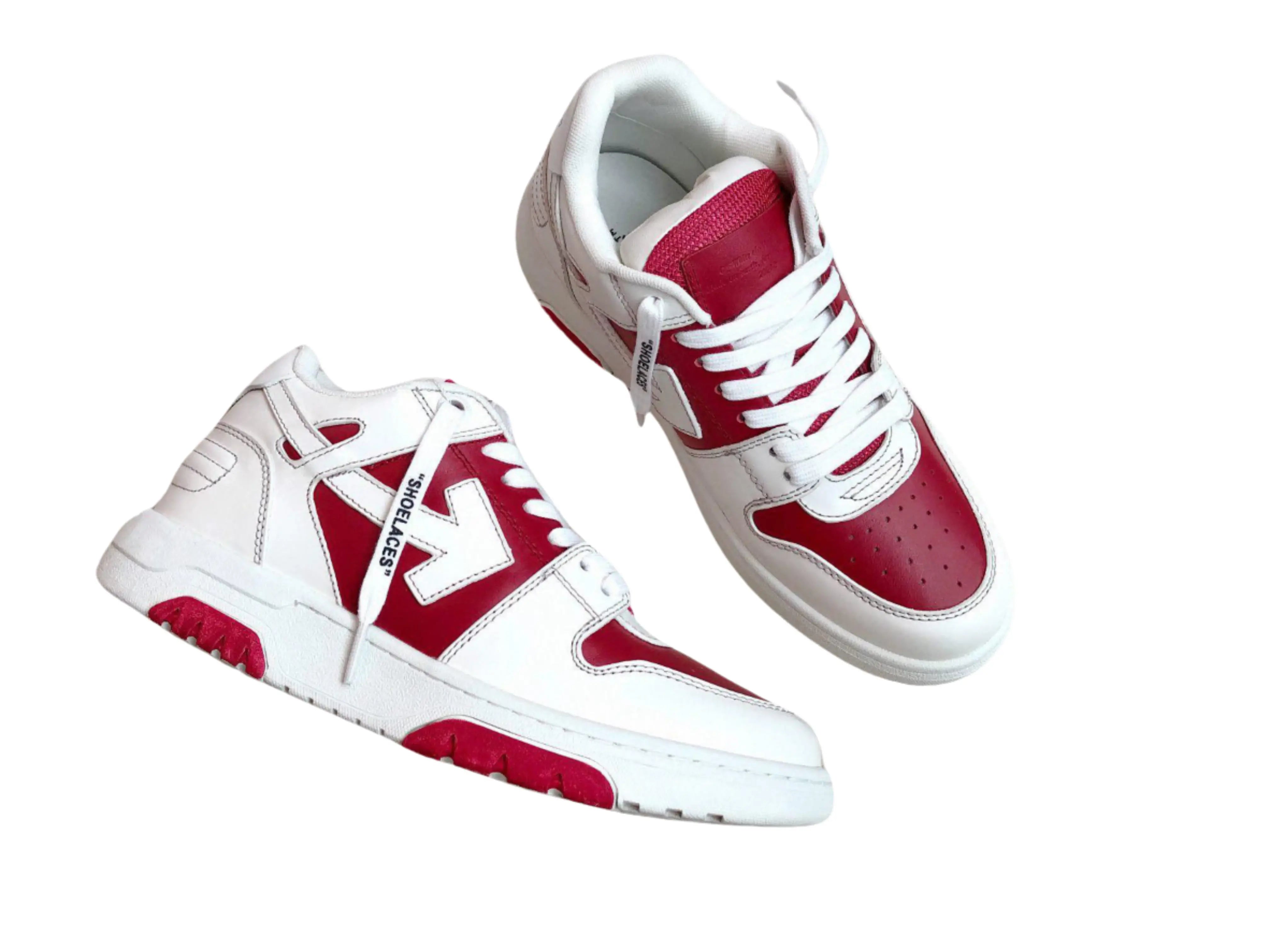 Off-White Out Of Office Low Top - Red & White Off-White