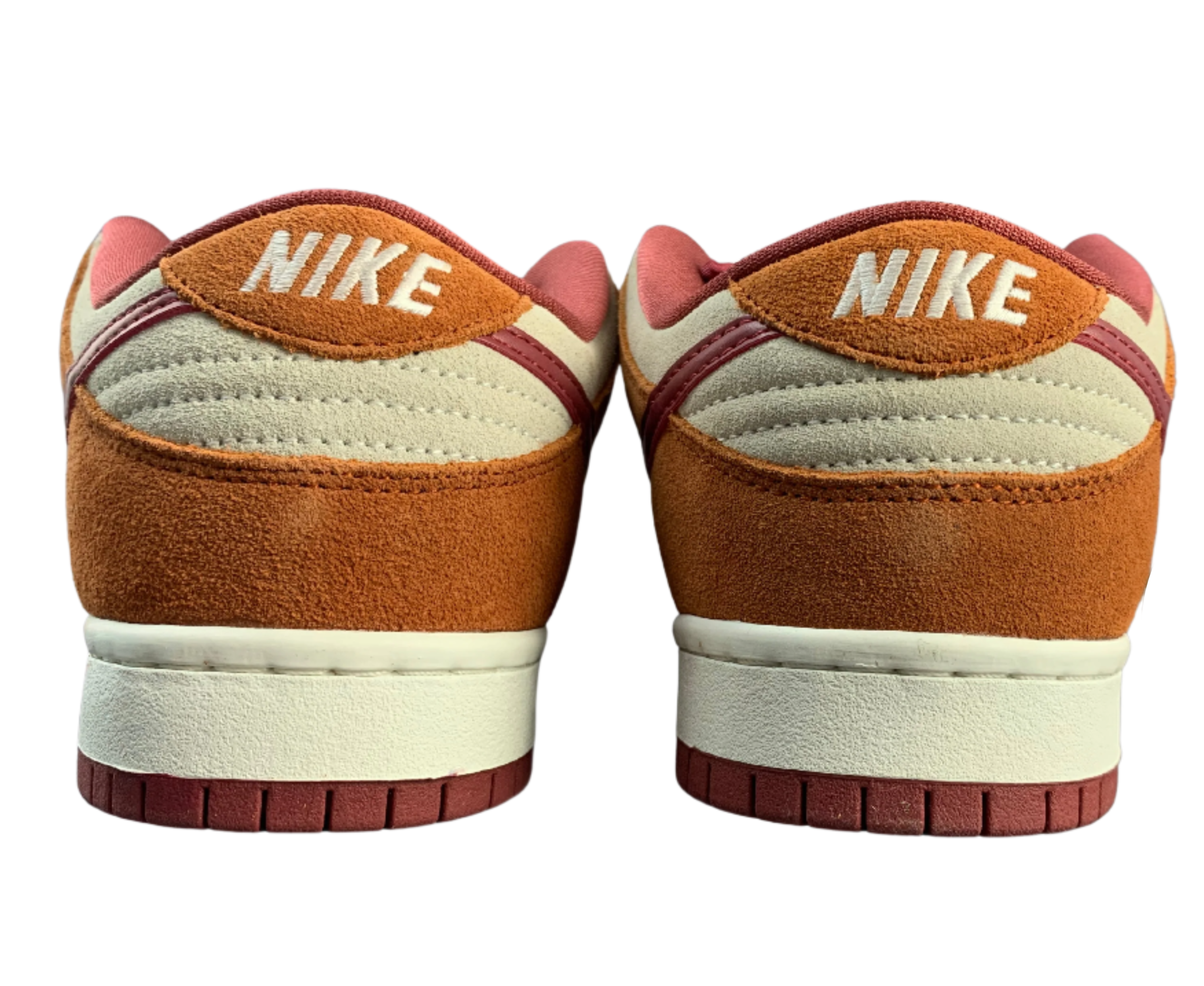 SB Dunk Low - Orange Suede & Red Swoosh