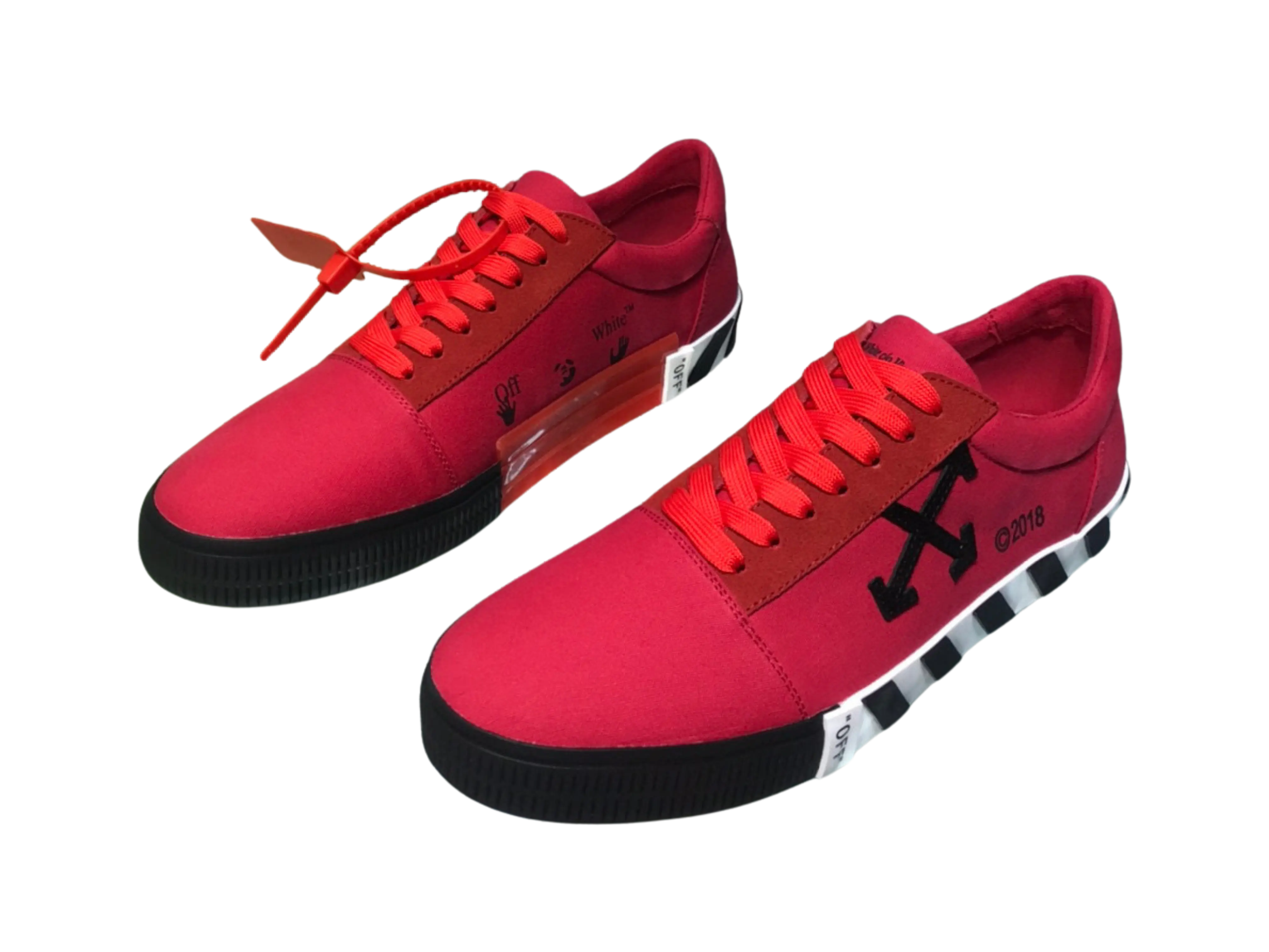 Off-White 2.0 Low Top - Red, Black & White Off-White