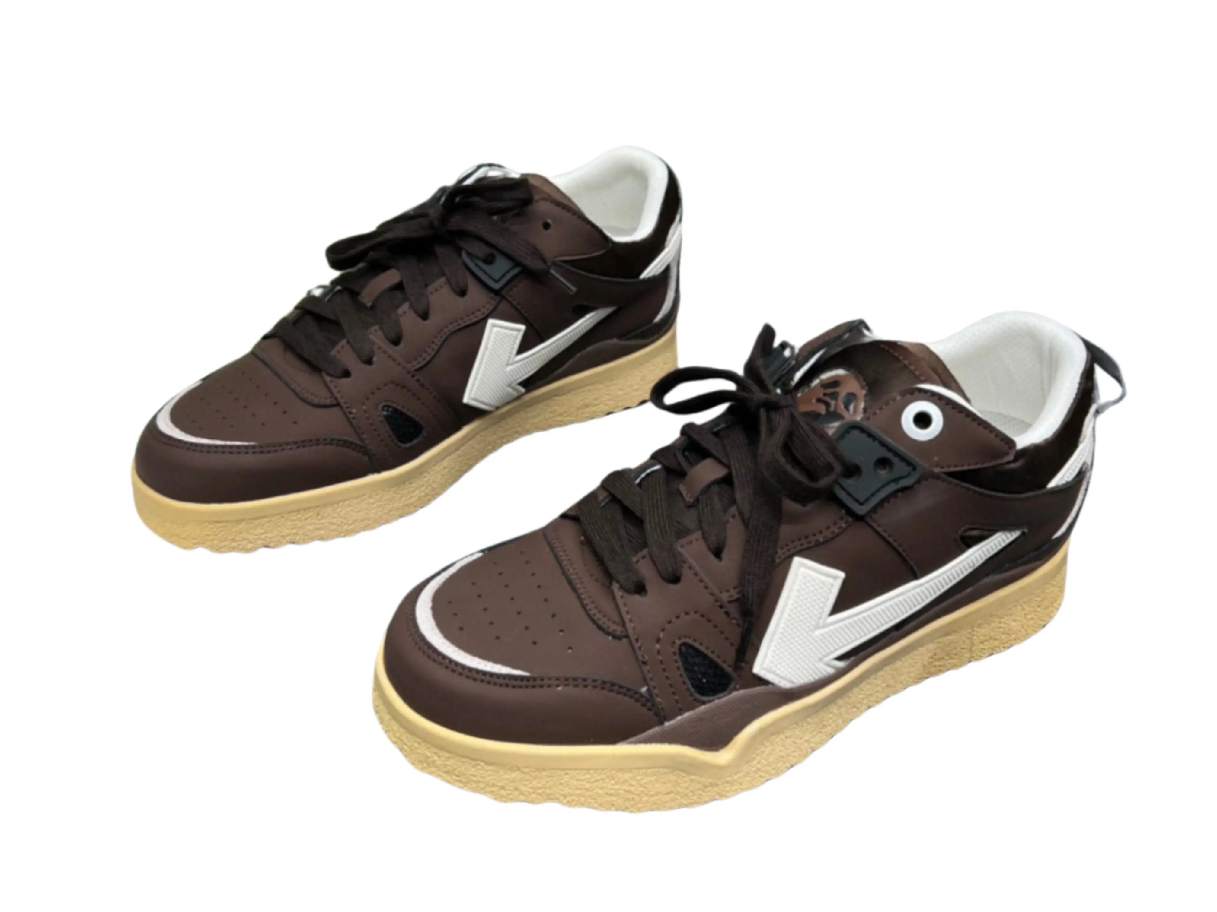Off-White Mid Top Sponge - White & Brown Off-White