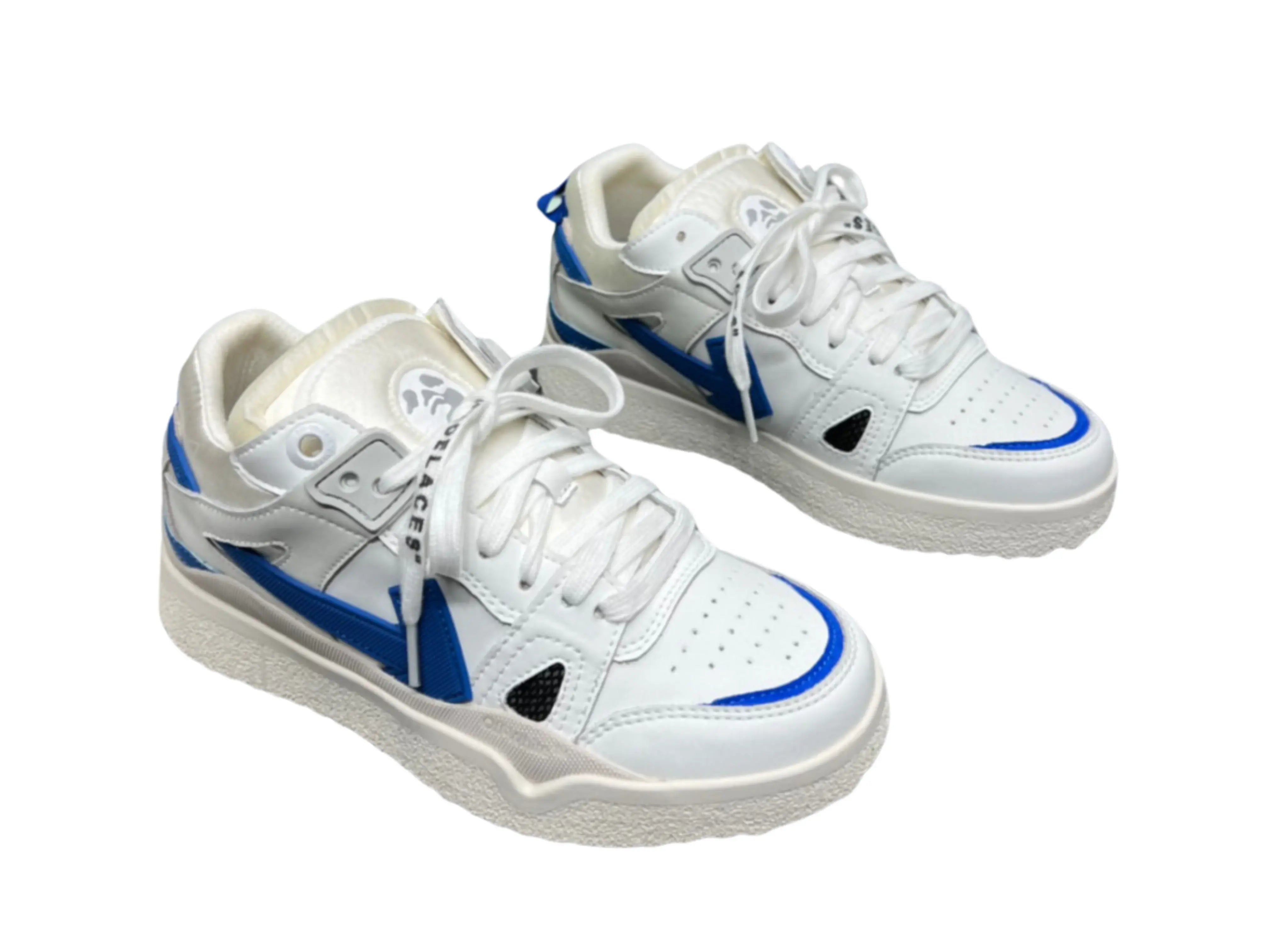 Off-White Mid Top Sponge - White & Blue Off-White