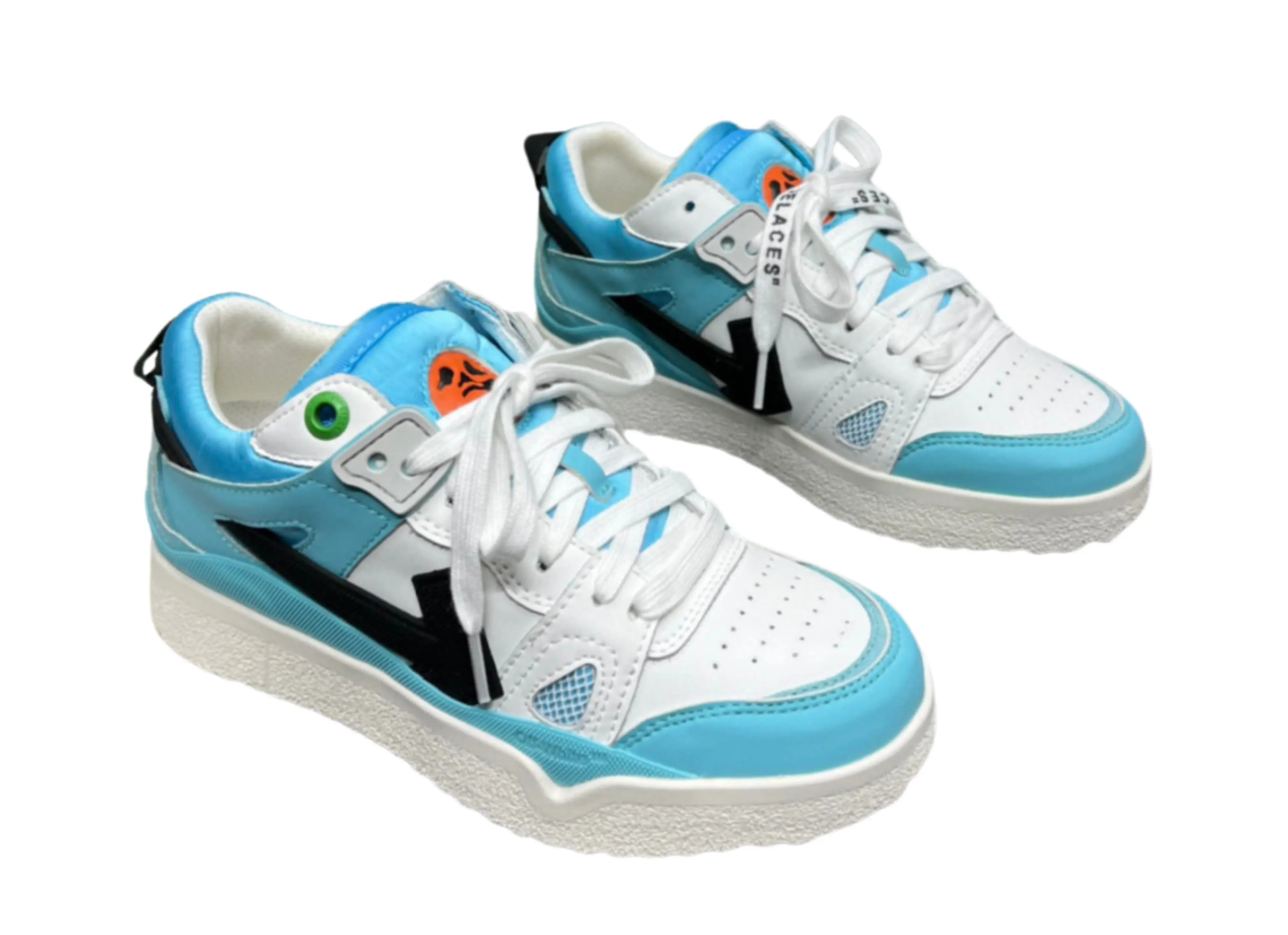Off-White Mid Top Sponge - White & Blue Off-White
