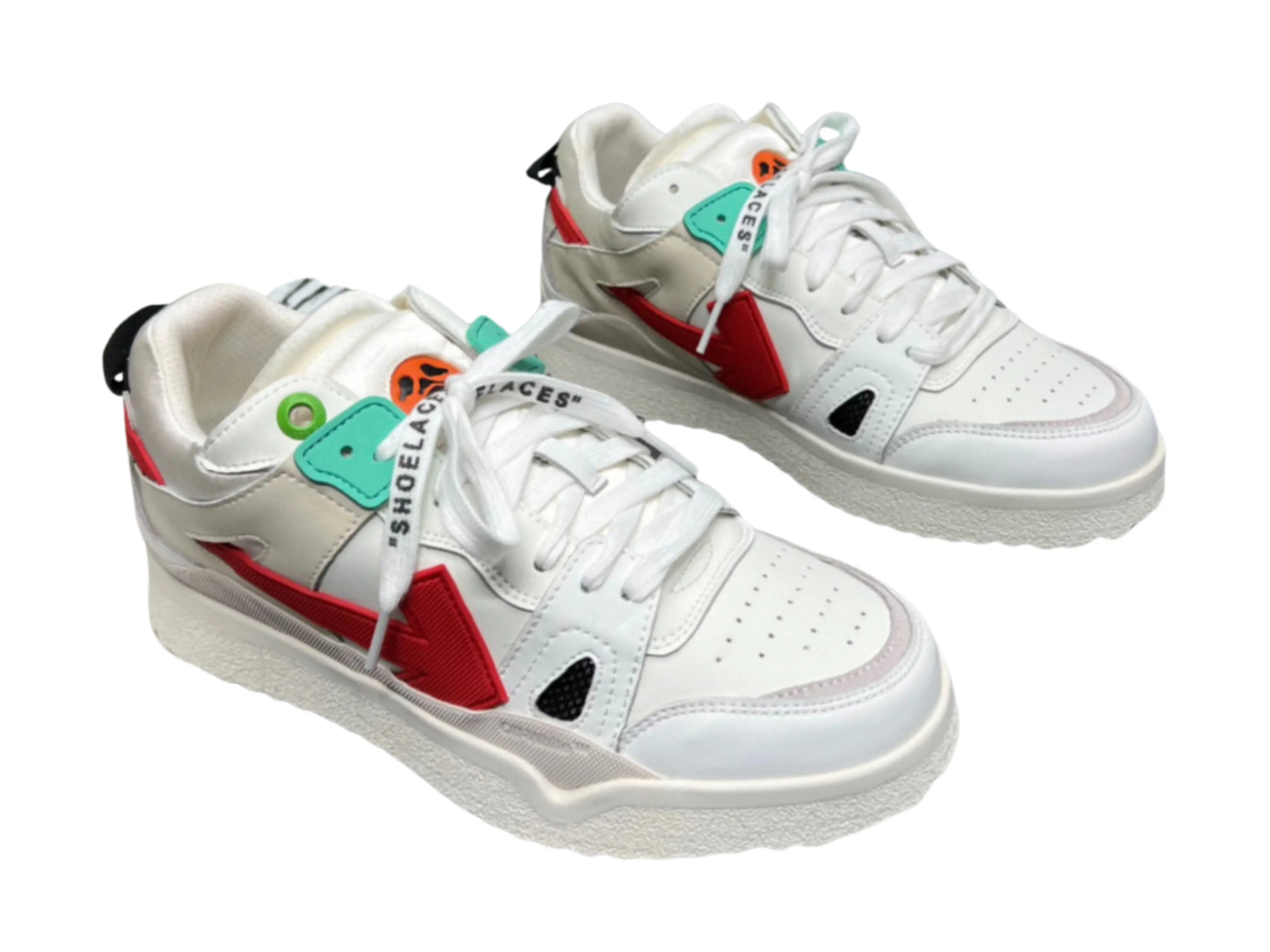 Off-White Mid Top Sponge - White & Red Off-White