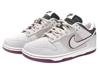 SB Dunk Low - White, Burgundy & Gray