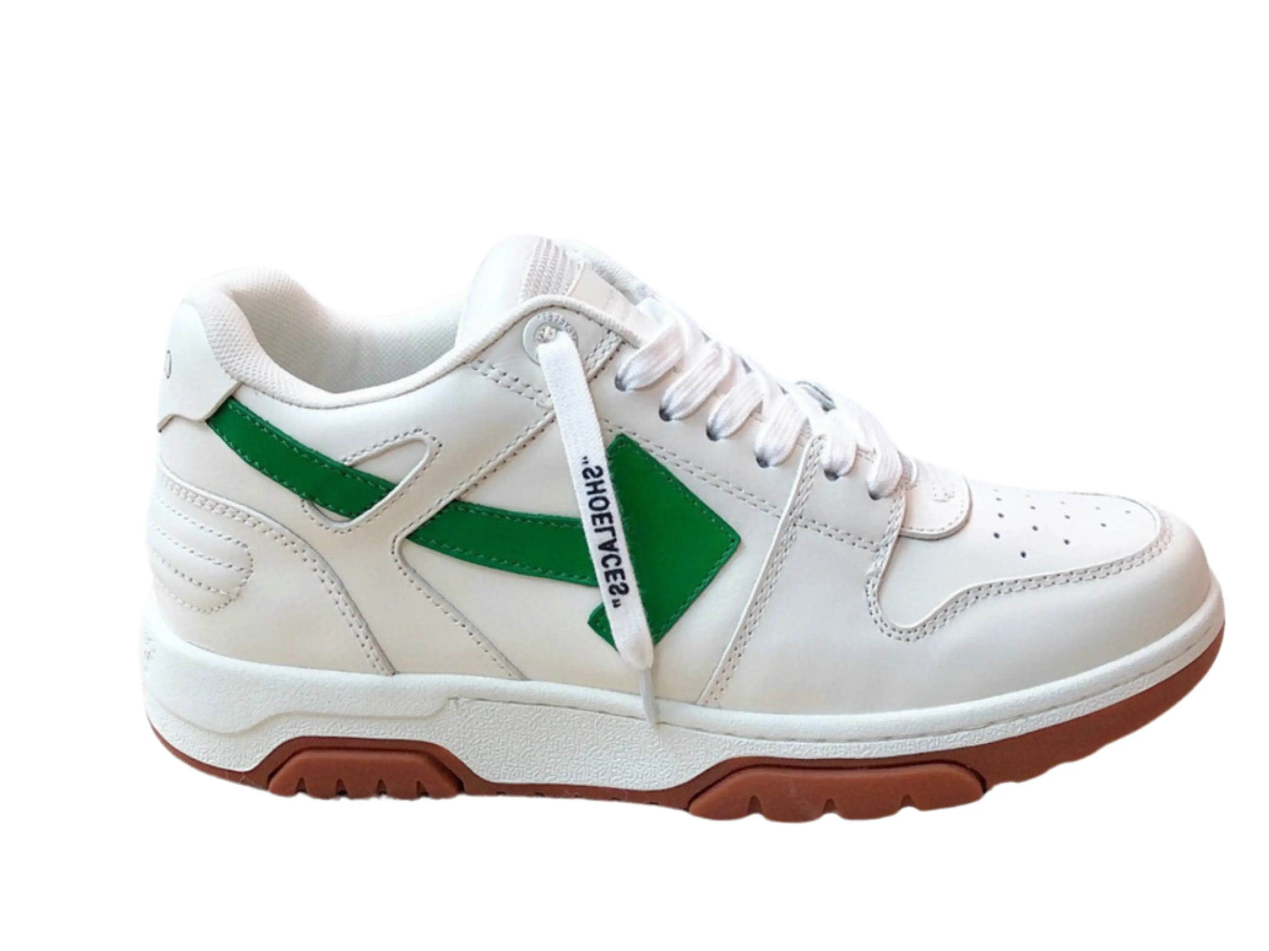 Off-White Out Of Office Low Top - White & Green Off-White