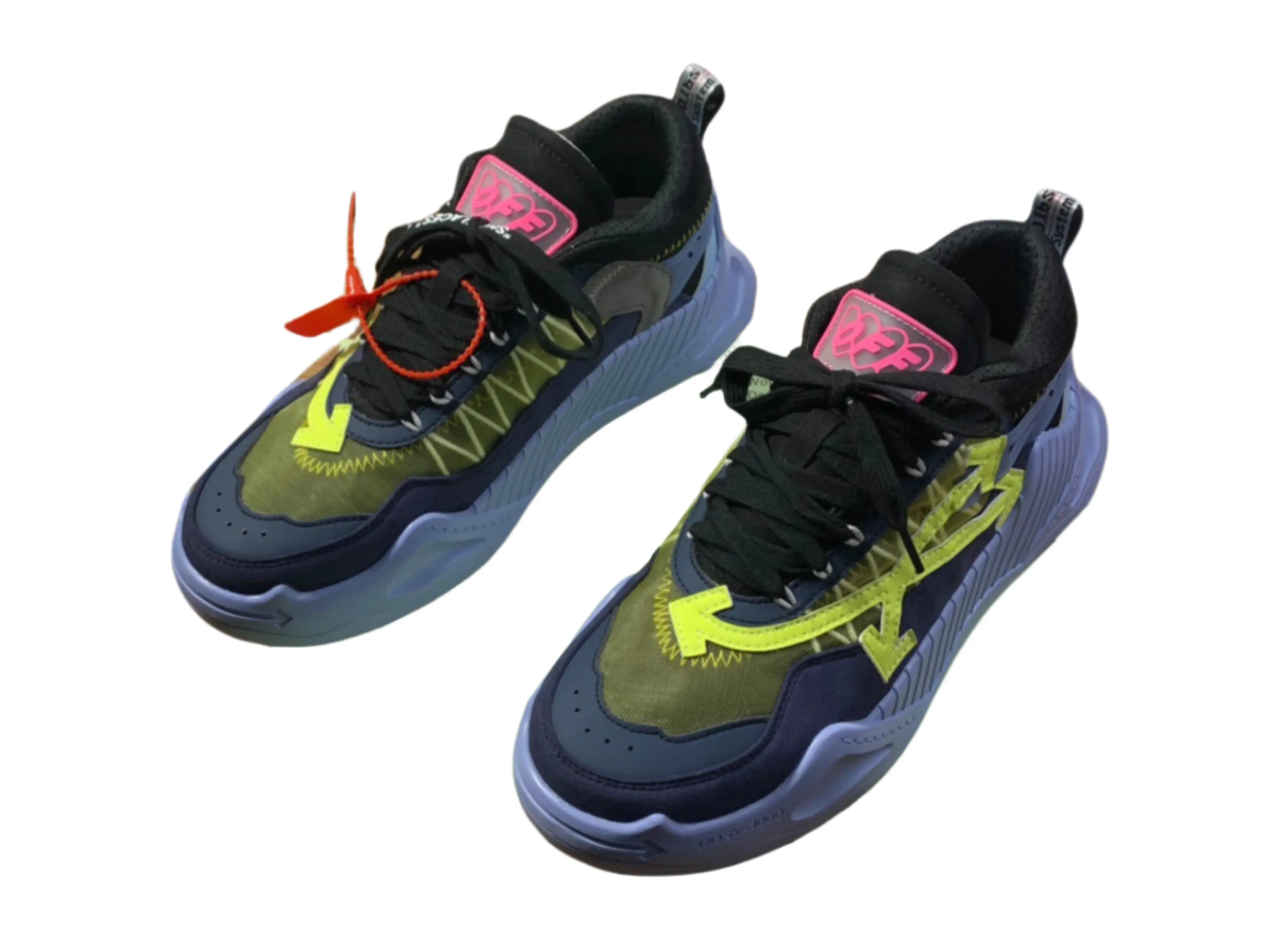 Off-White ODSY-1000 - Black, Neon Yellow & Lavender Off-White