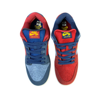 SB Dunk Low Barcelona - Navy Blue & Yellow Swoosh Edition